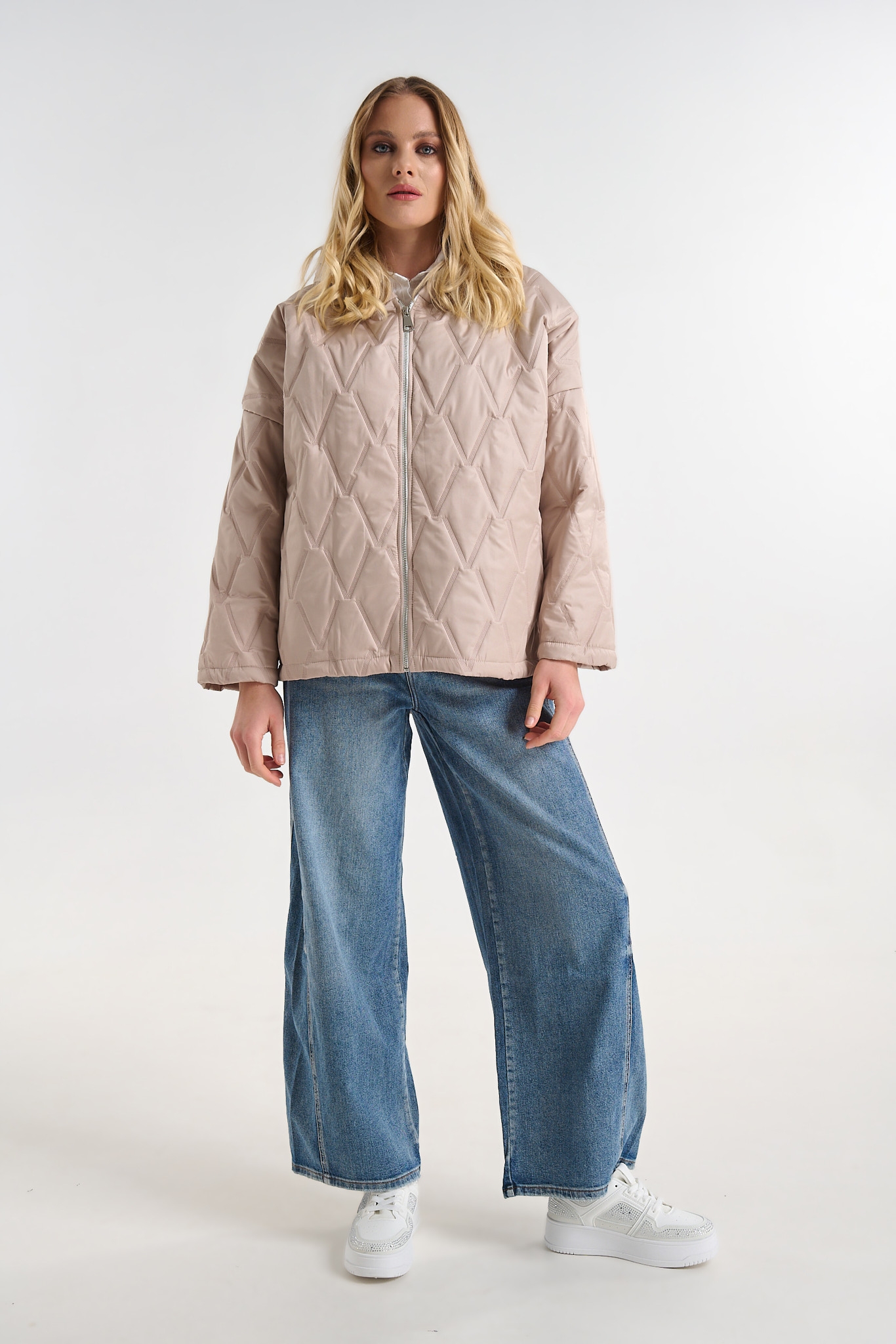 Oversized Quilted Jacket with Hood
