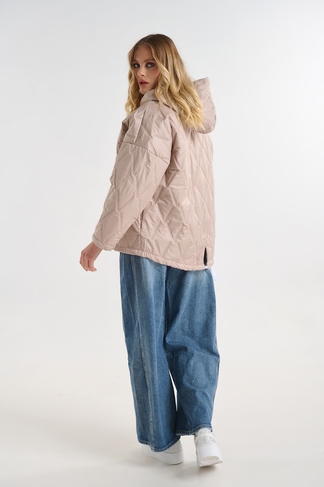 Oversized Quilted Jacket with Hood