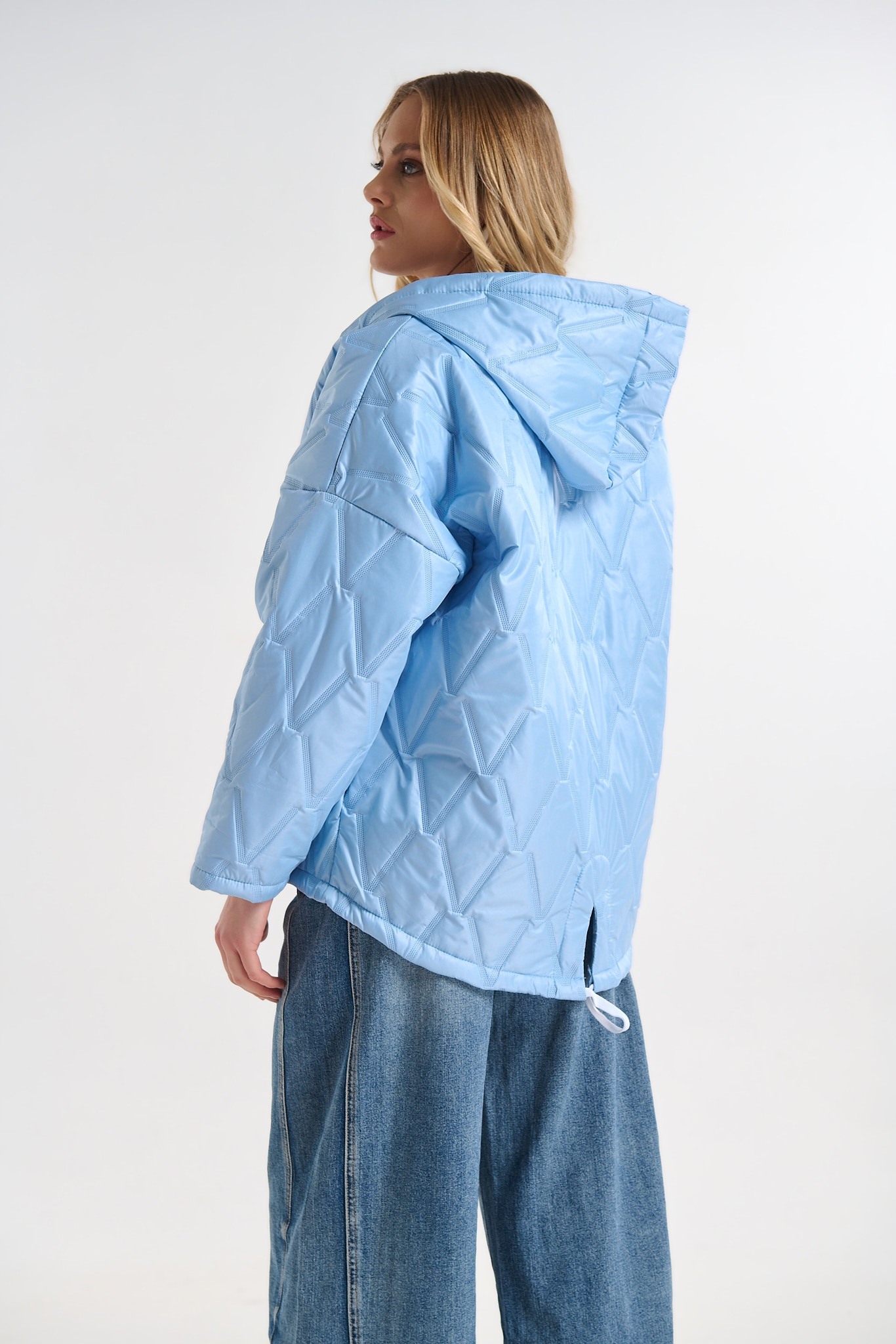 Oversized Quilted Jacket with Hood