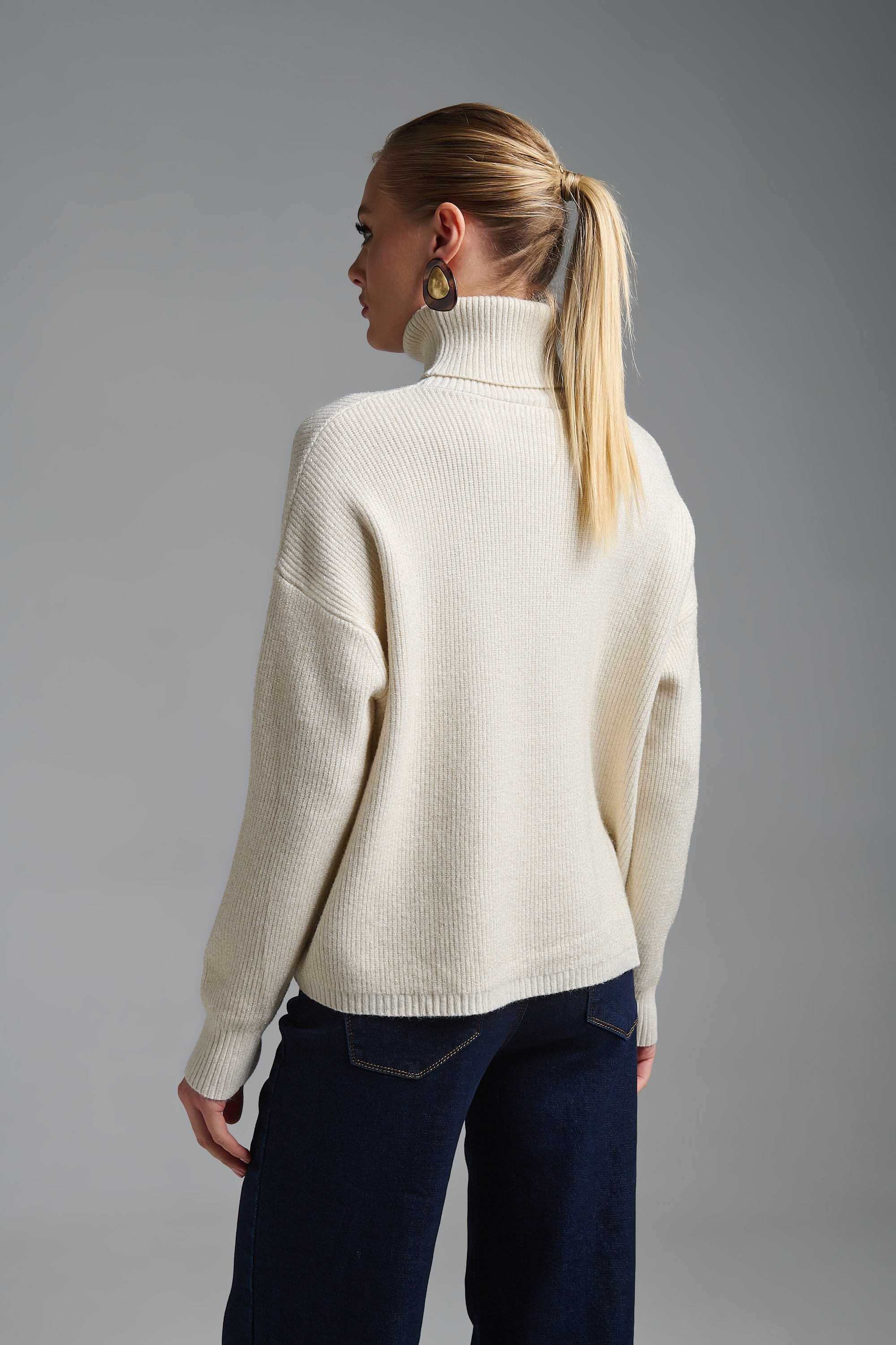 Πλεκτό Μακρυμάνικο Ζιβάγκο Λούρεξ