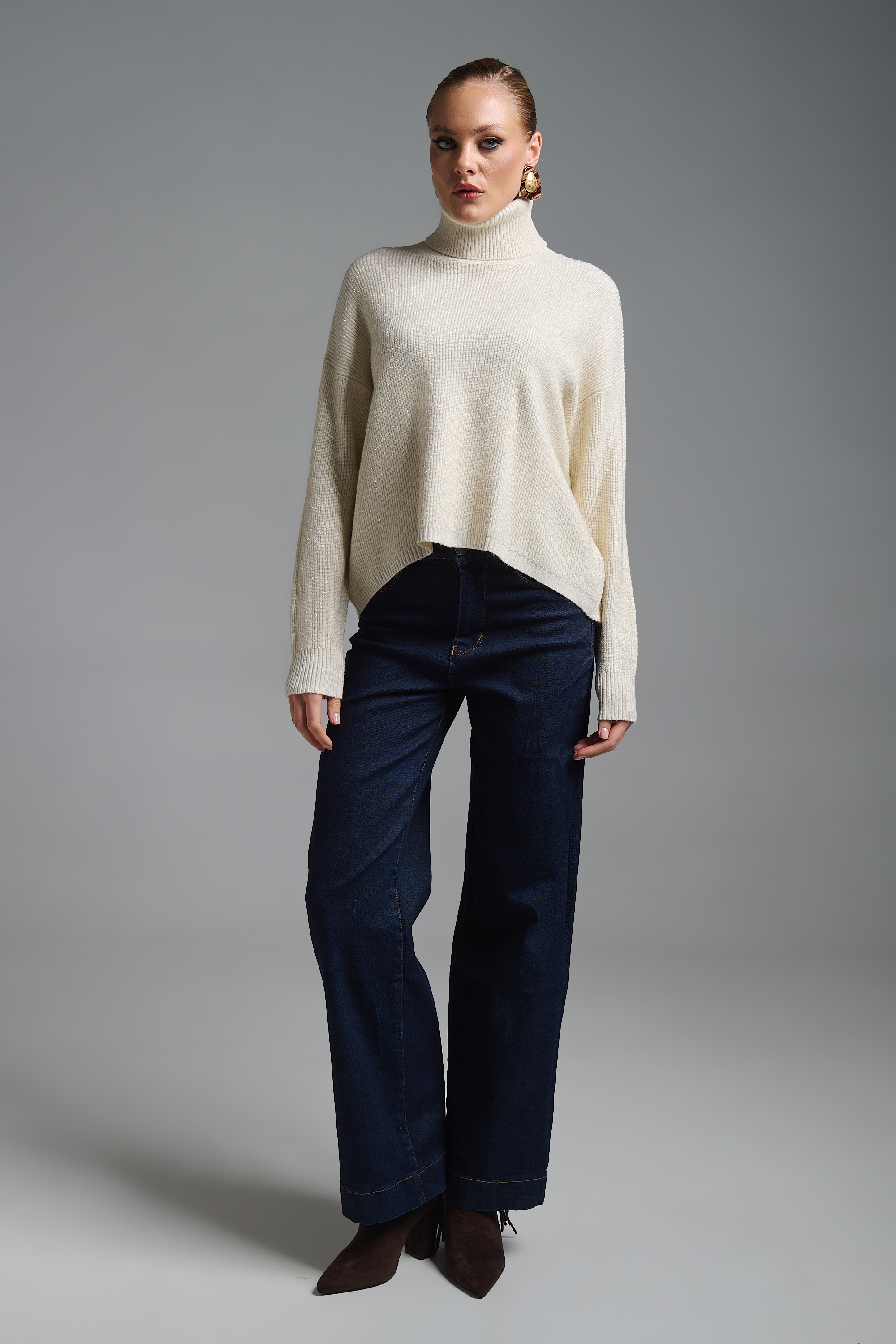 Πλεκτό Μακρυμάνικο Ζιβάγκο Λούρεξ