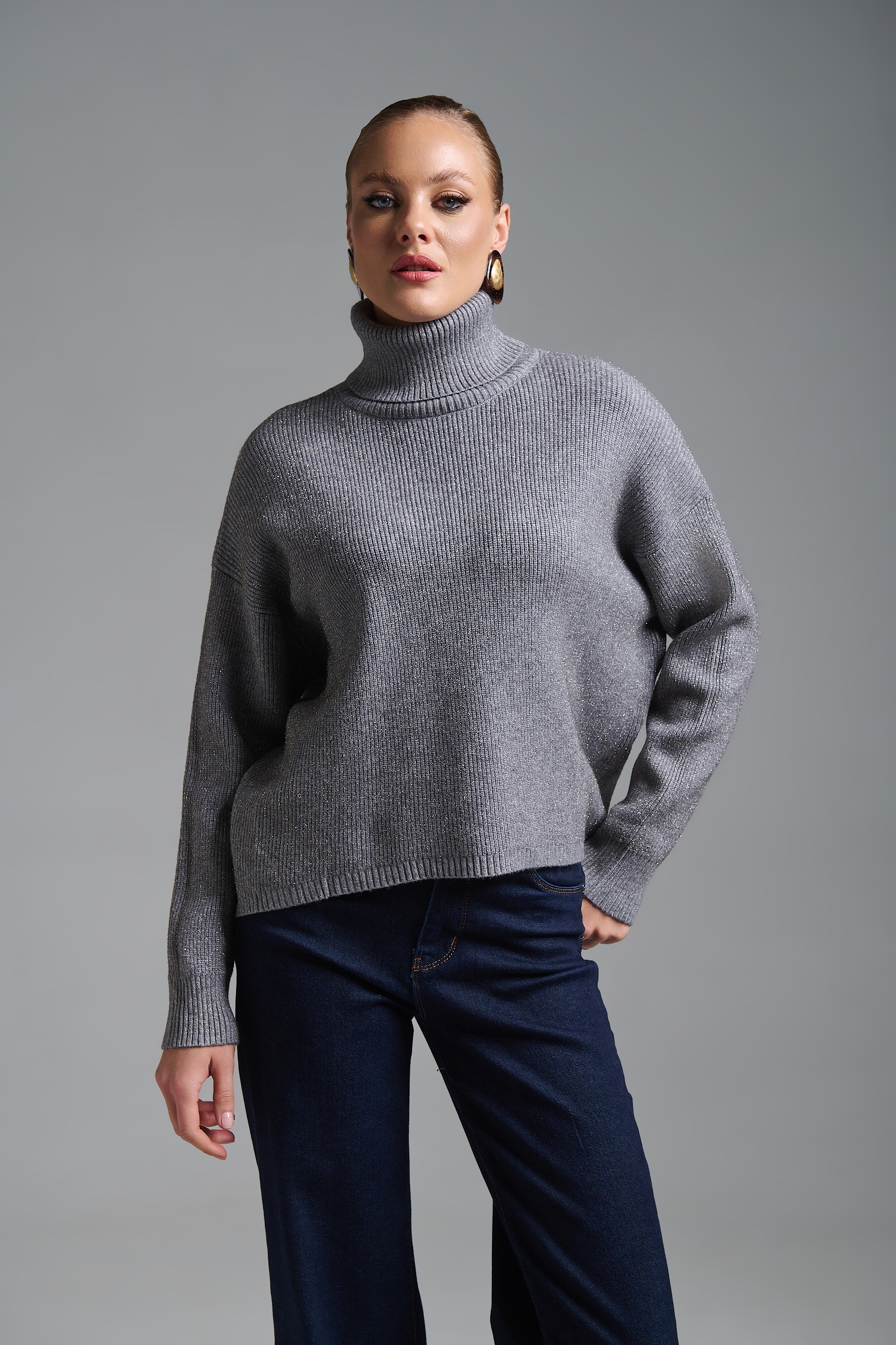 Πλεκτό Μακρυμάνικο Ζιβάγκο Λούρεξ