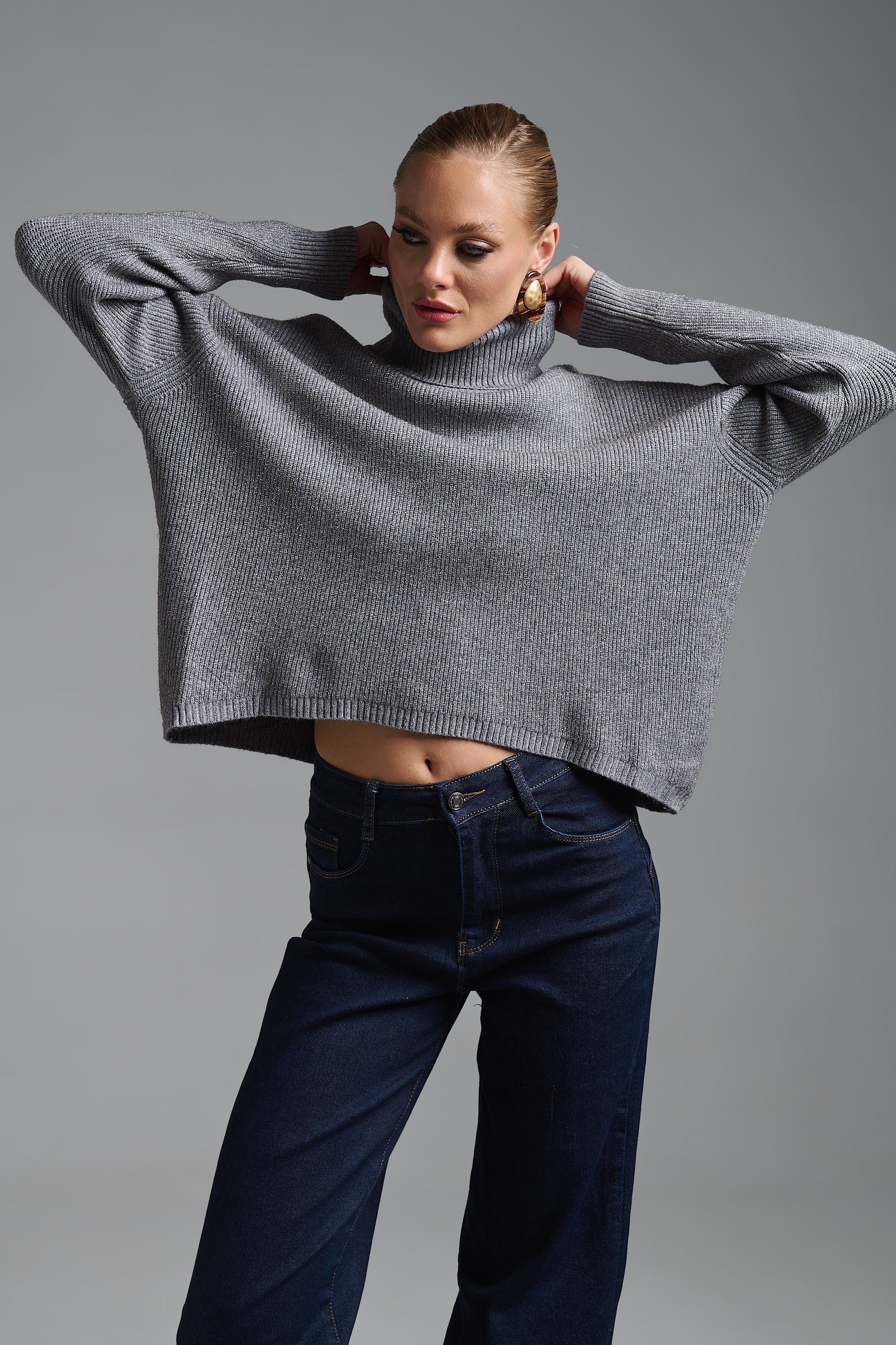 Πλεκτό Μακρυμάνικο Ζιβάγκο Λούρεξ