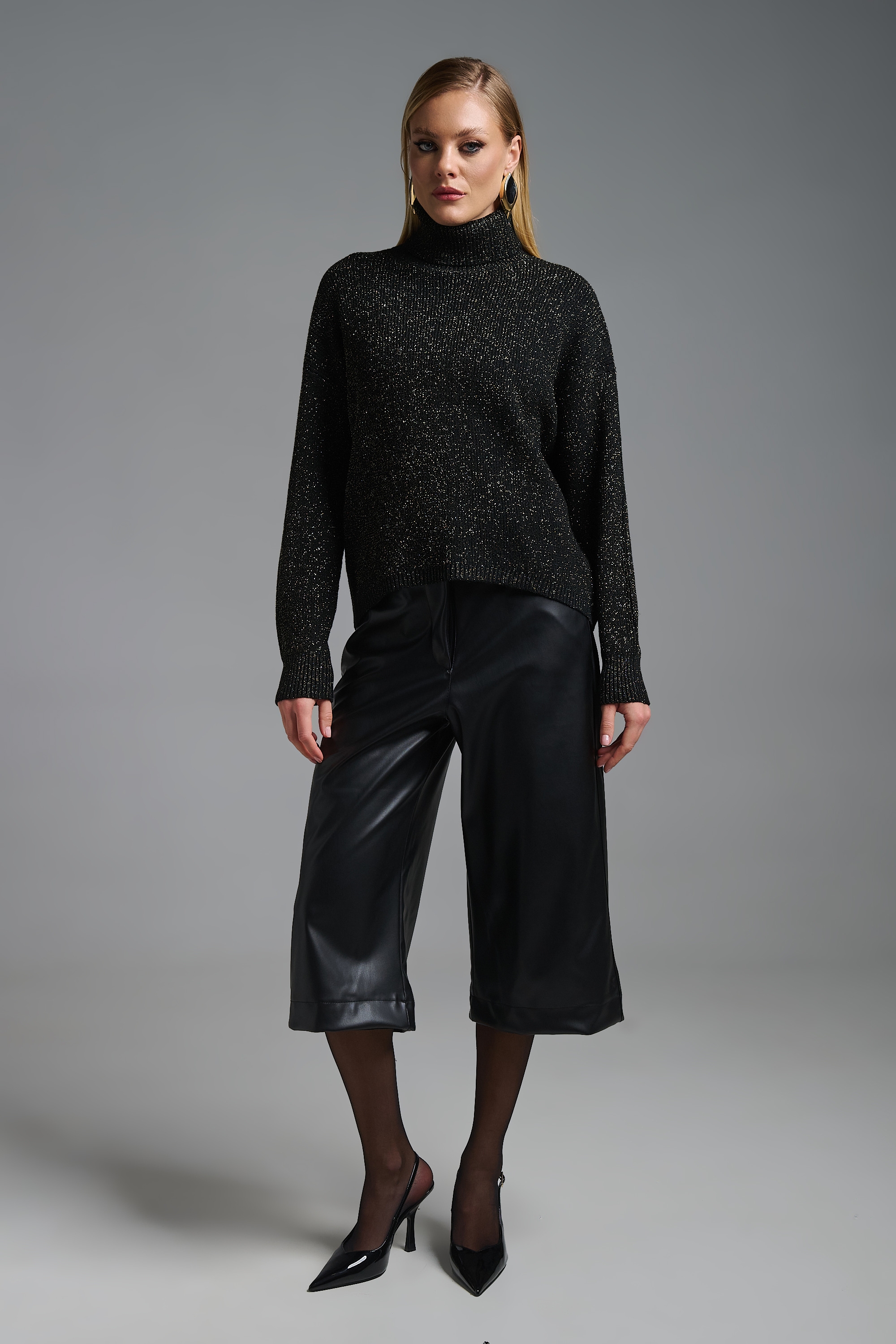 Πλεκτό Μακρυμάνικο Ζιβάγκο Λούρεξ