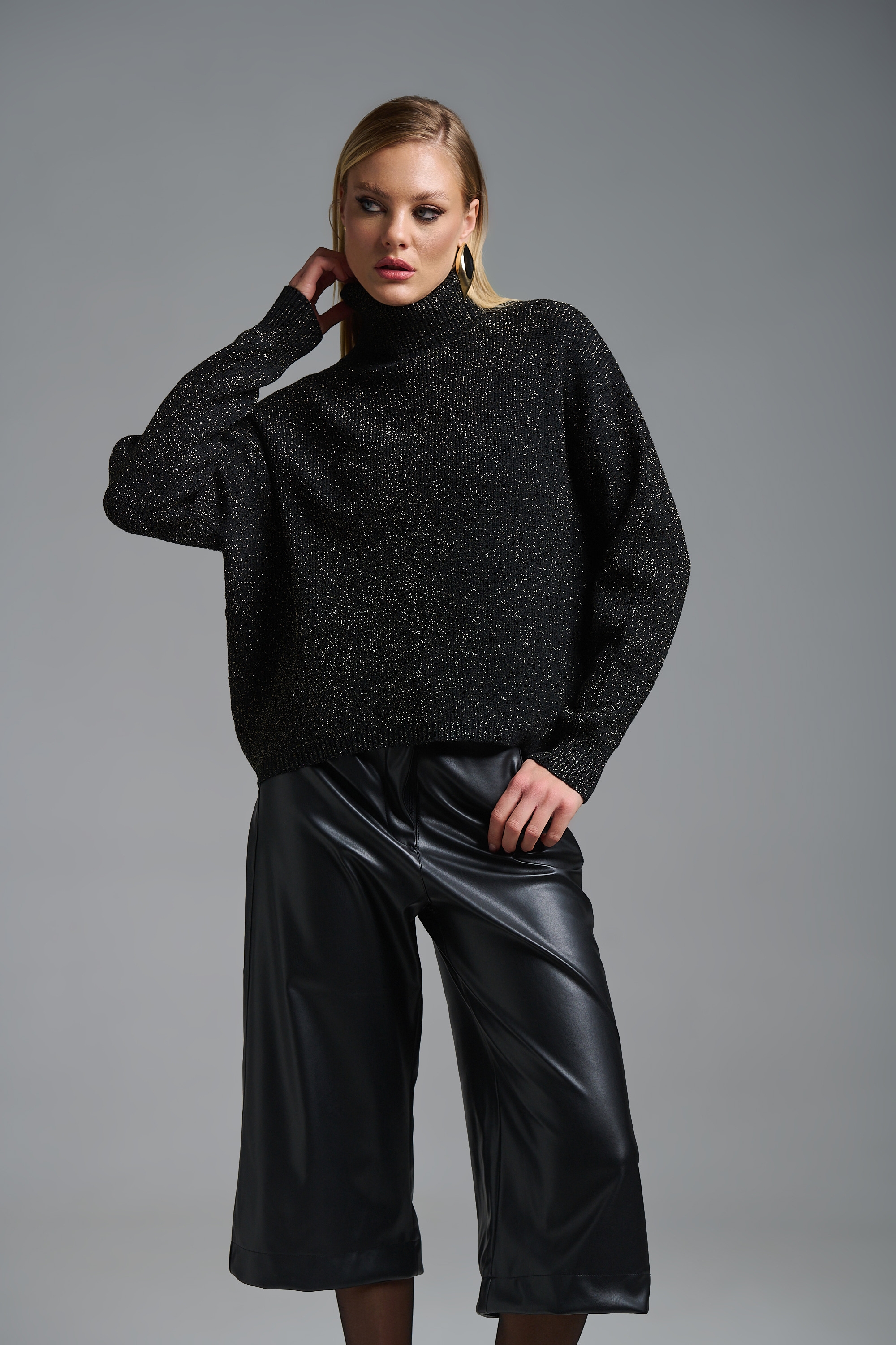 Πλεκτό Μακρυμάνικο Ζιβάγκο Λούρεξ