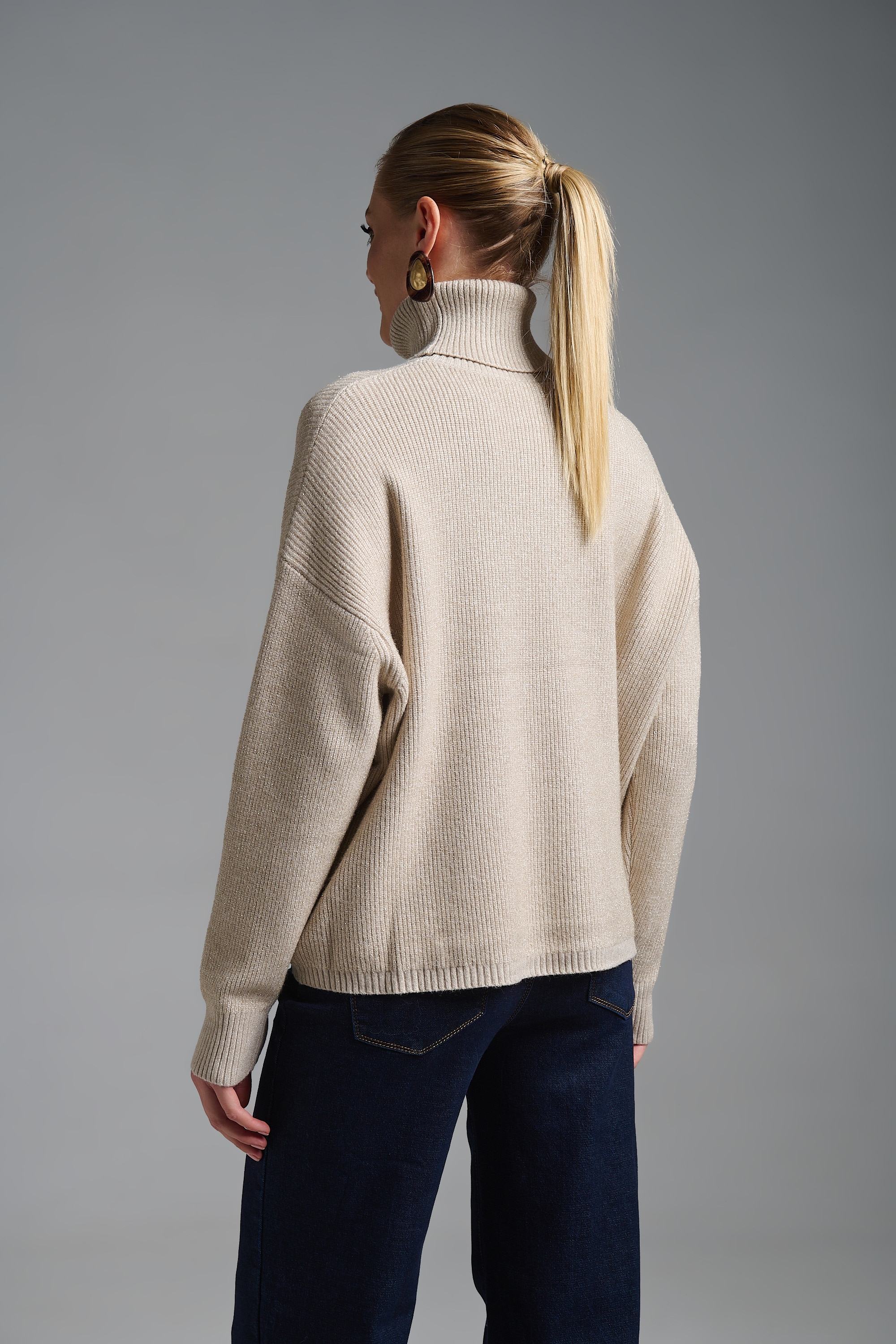 Πλεκτό Μακρυμάνικο Ζιβάγκο Λούρεξ