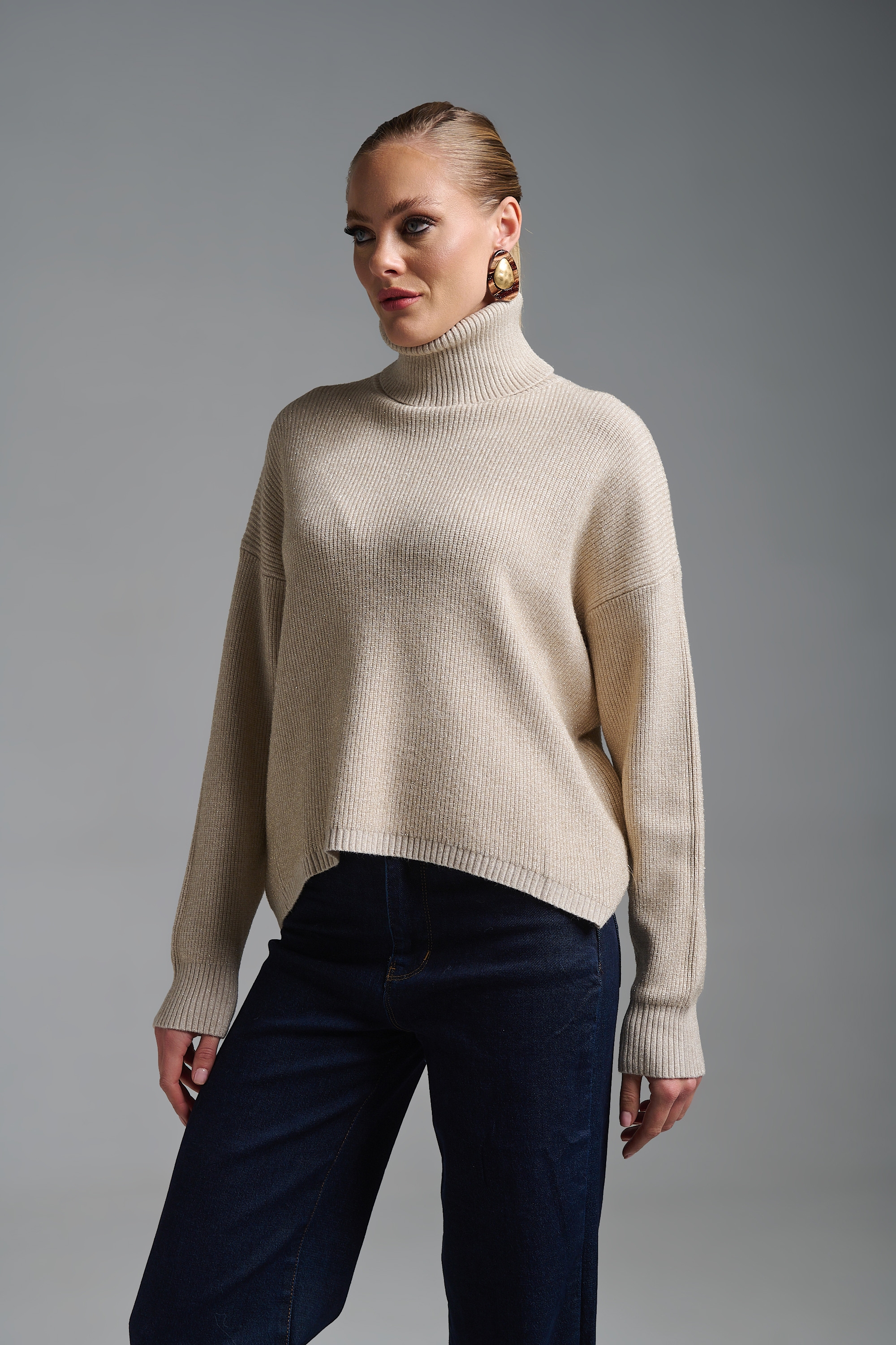 Πλεκτό Μακρυμάνικο Ζιβάγκο Λούρεξ