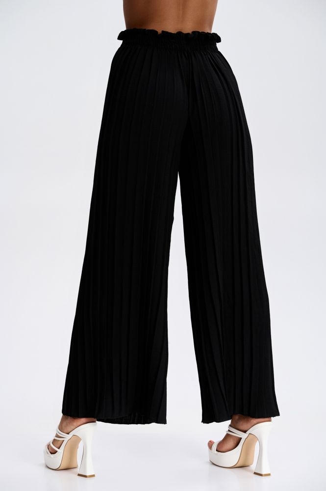 Παντελόνα Πλισέ Μονόχρωμη