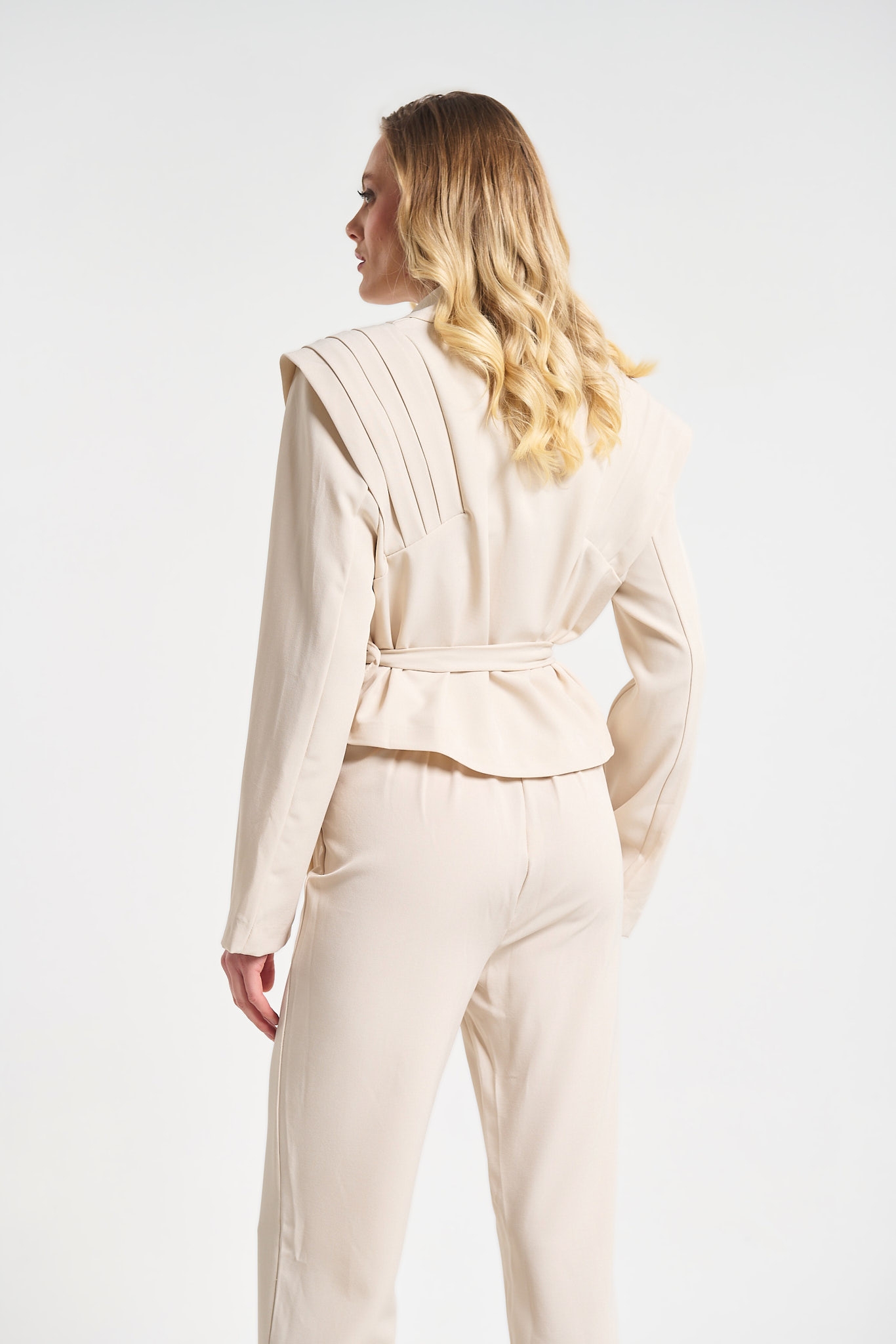 Σετ Σακάκι Με Πιέτες & Παντελόνα