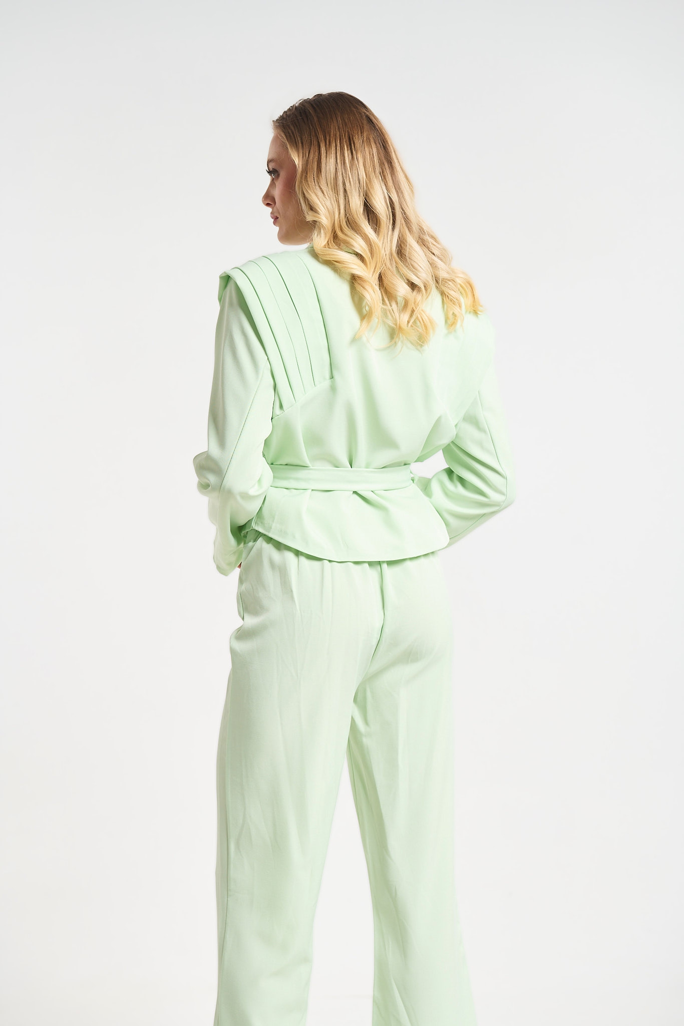 Σετ Σακάκι Με Πιέτες & Παντελόνα