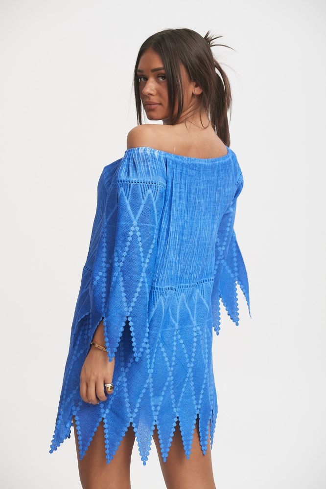 Μπλούζα Λινή Με Ρέλι Κύκλους