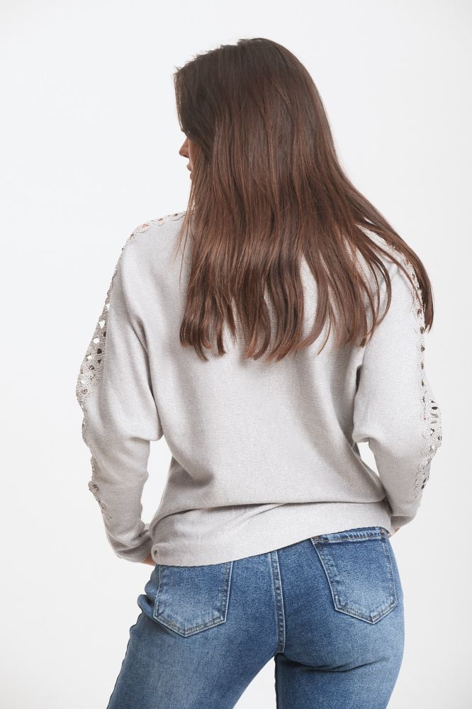 Μπλούζα με Στράς & Τρύπες