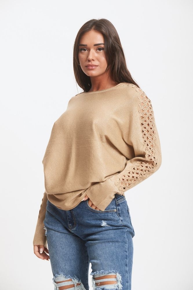 Μπλούζα με Στράς & Τρύπες