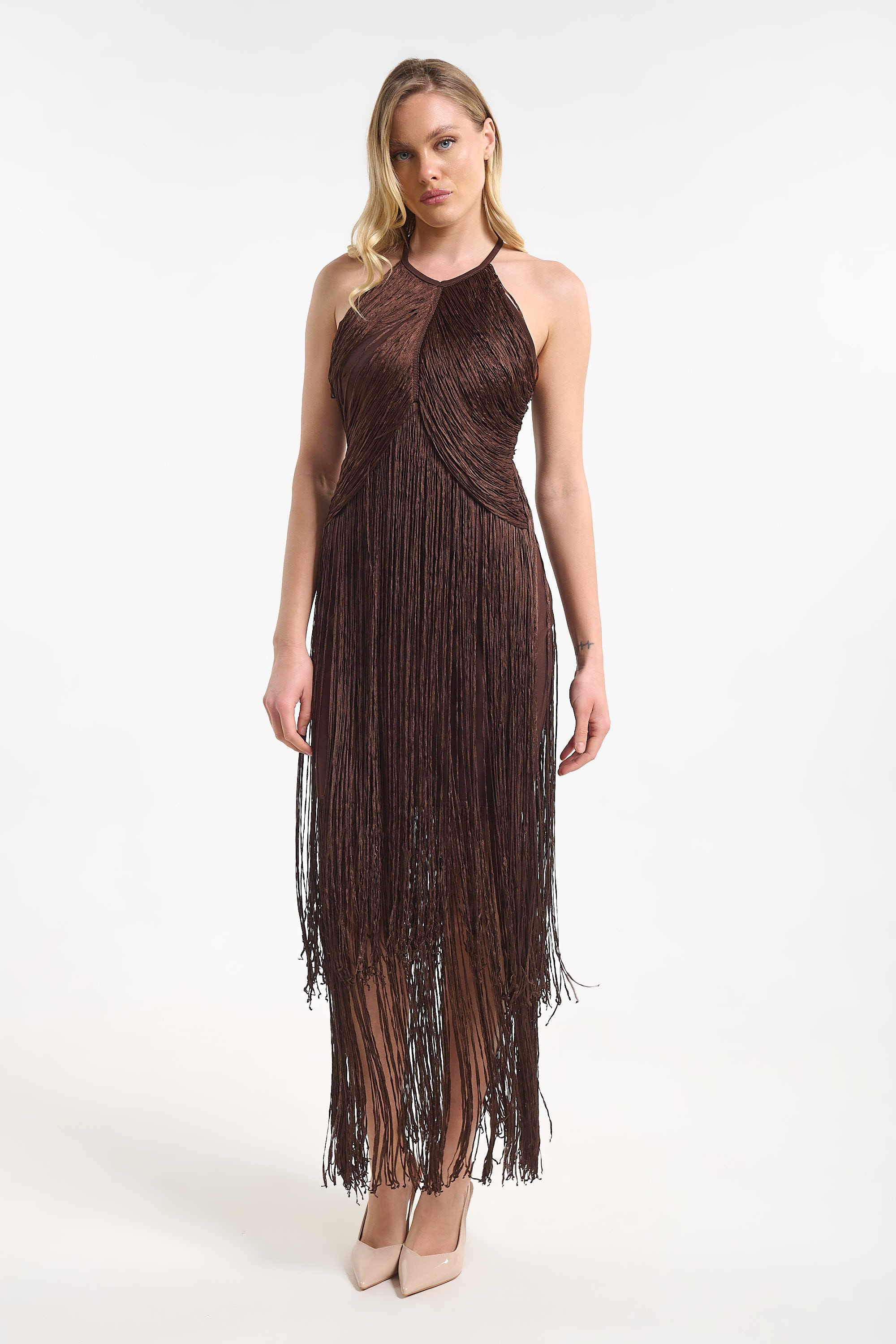 Long Fringe Dress for Women