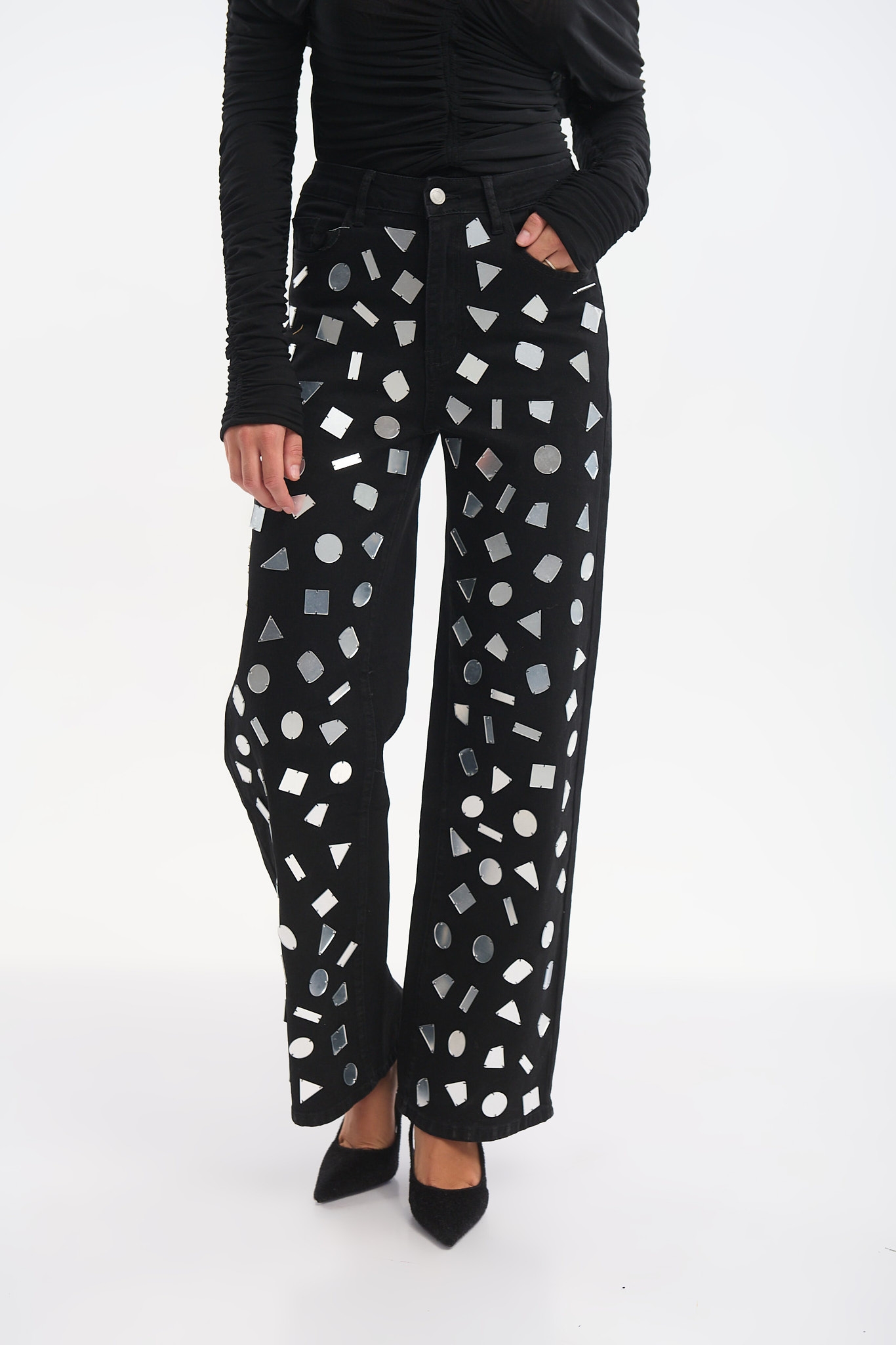 Τζιν Με Διακοσμητικούς Καθρέφτες