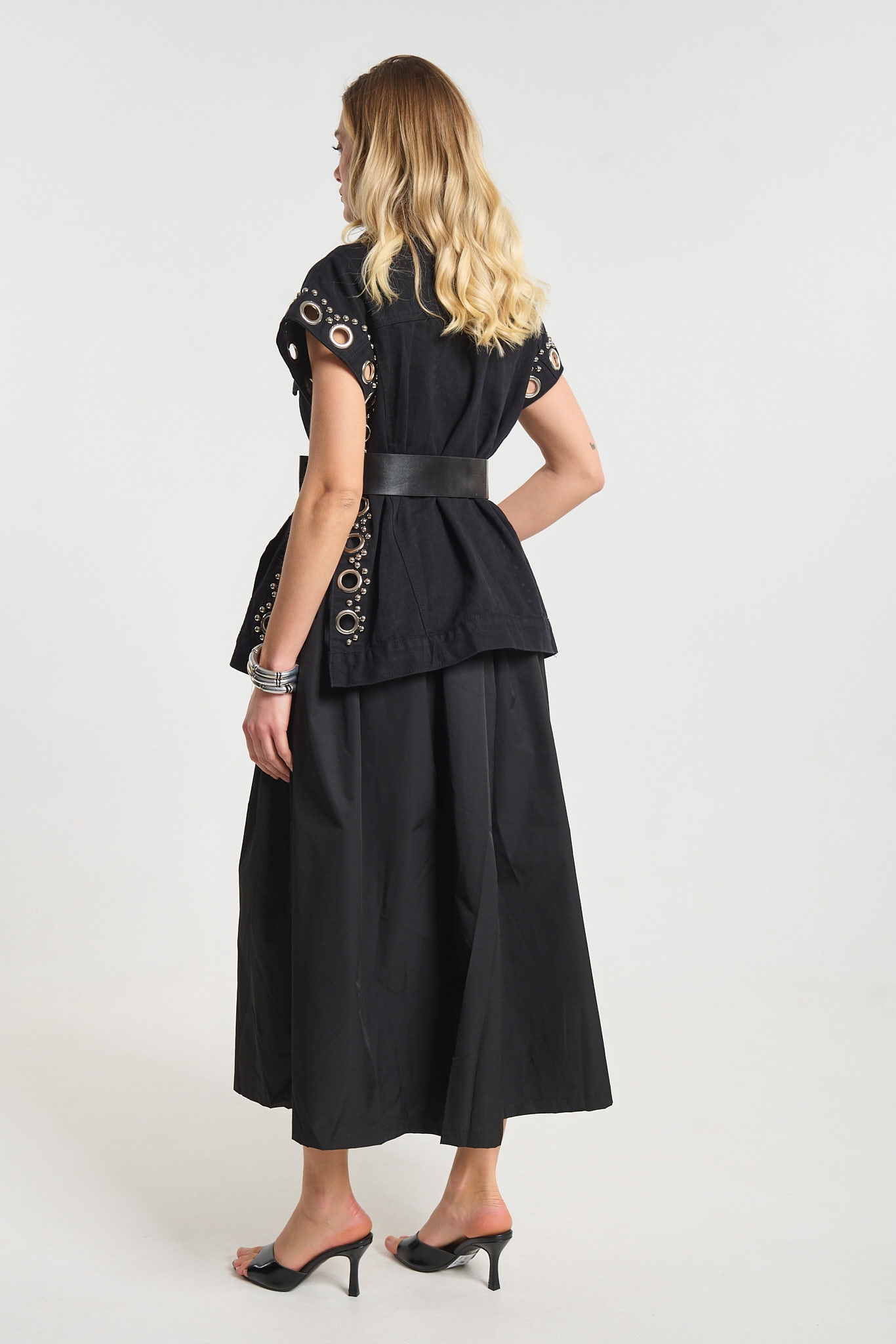 Γιλέκο Τζιν Με Μπίλιες Ρέλι