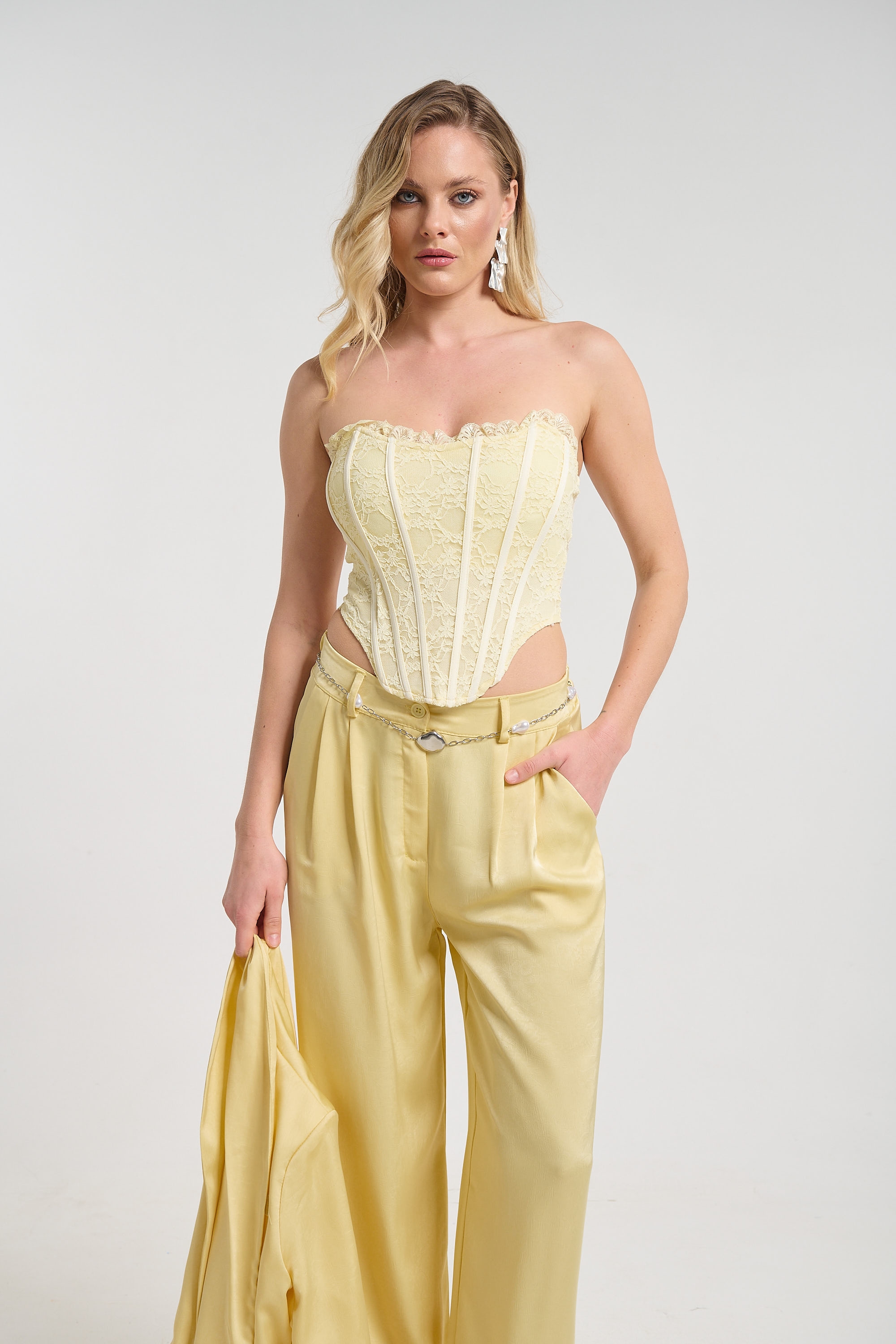 Romantic Lace Bustier Top