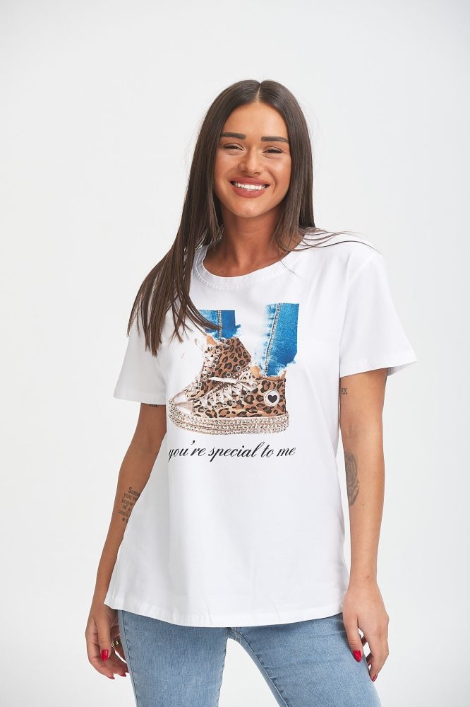 T-Shirt Leopar Boots