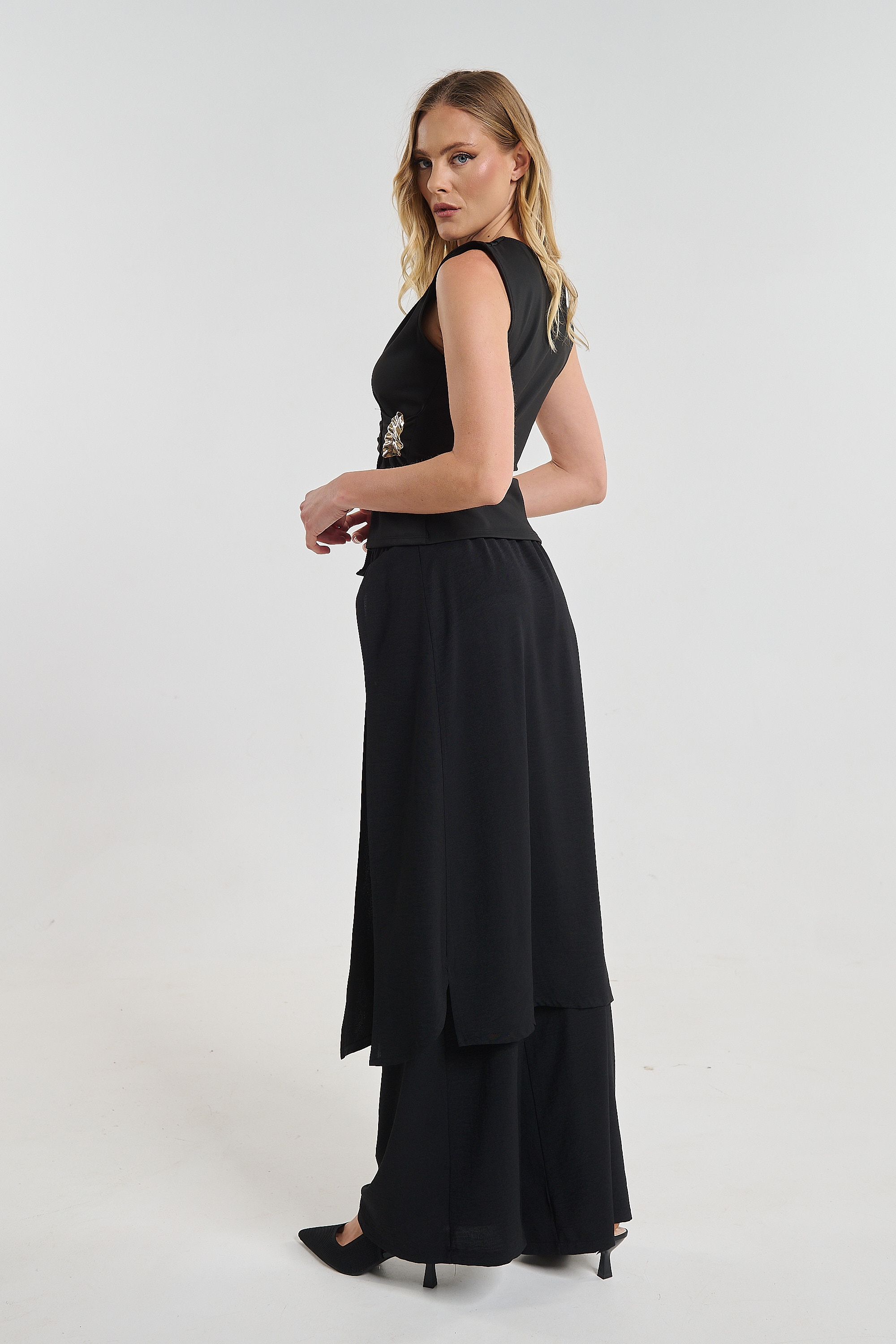 Kelly's Wide Leg Basic Pants
