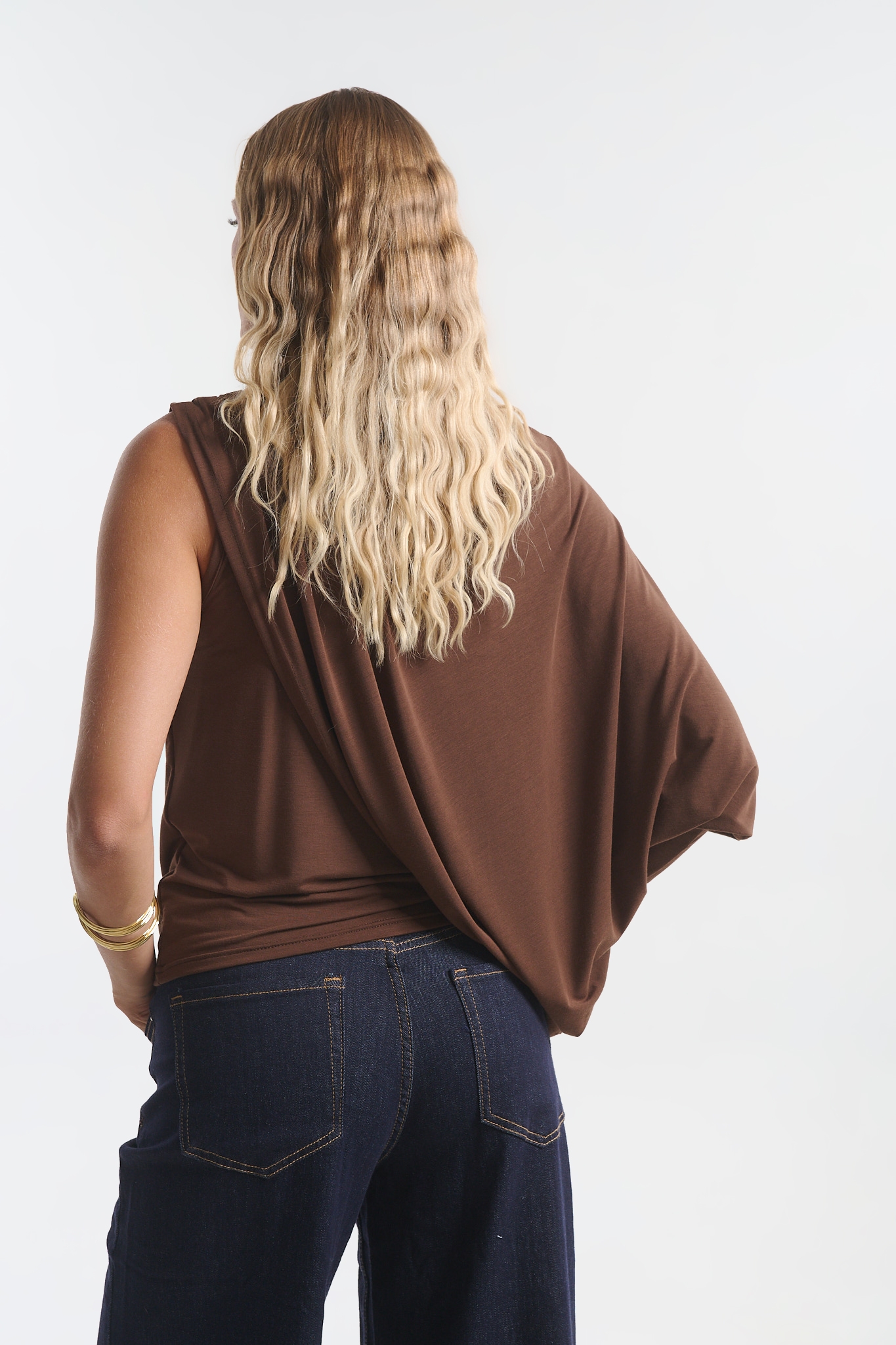Kellys Women’s Crop Top with Shoulder Pads & Rhinestones