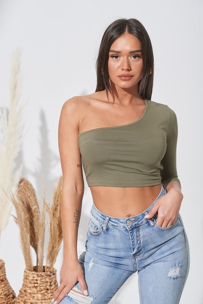 Τόπ Με Έναν Ώμο & Λωρίδες Στην Πλάτη