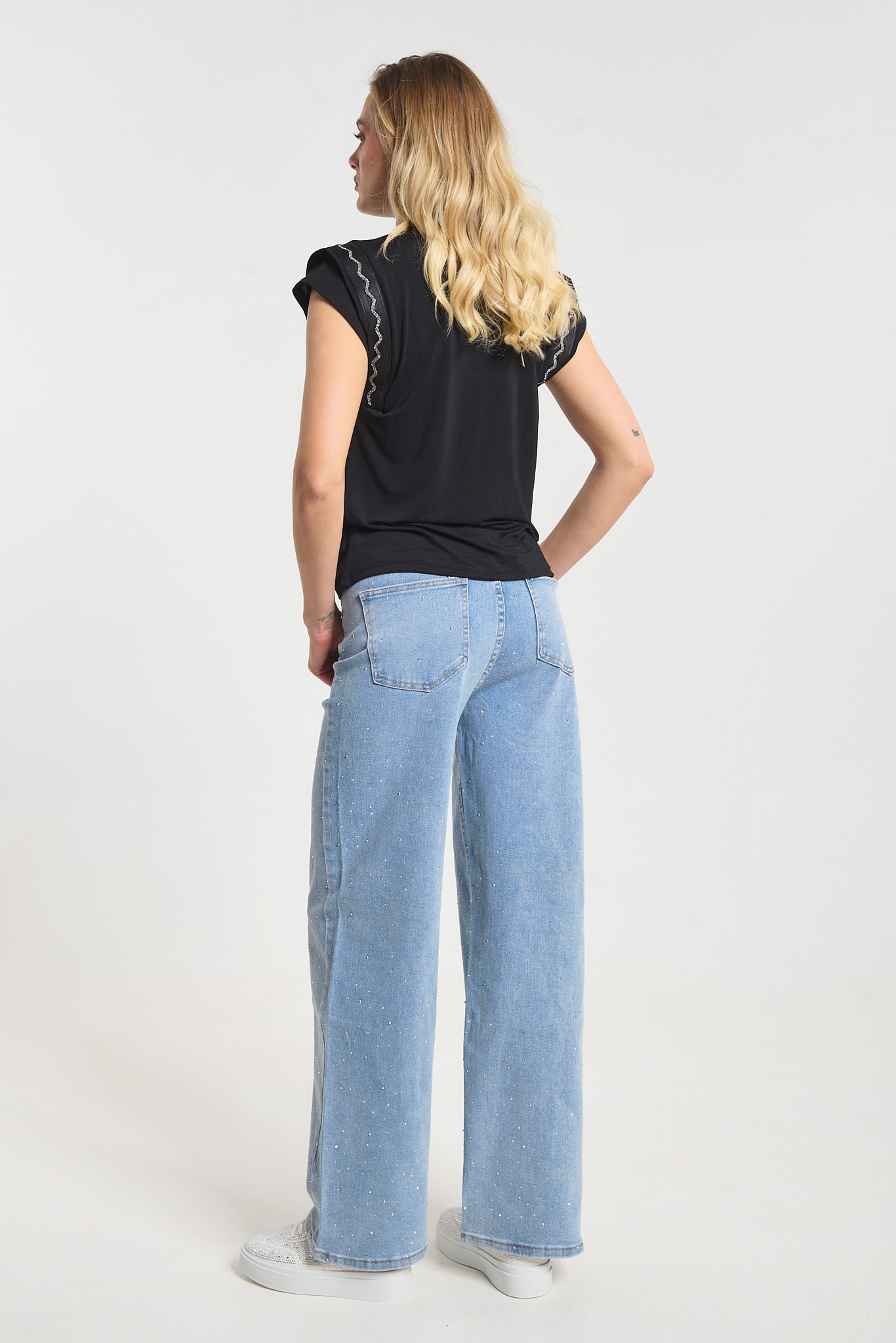 Kelly's T-Shirt Διπλό Μανίκι Με Στρας