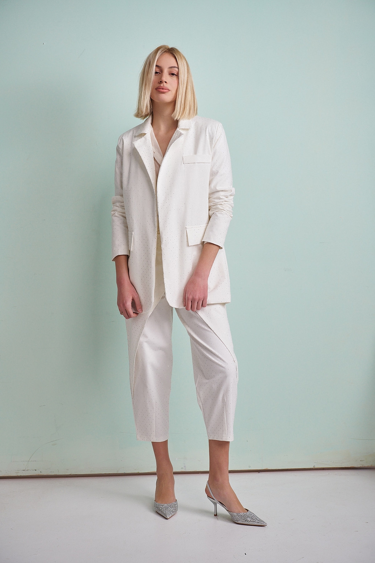 Kelly's Rhinestoned Envelope Style Pants