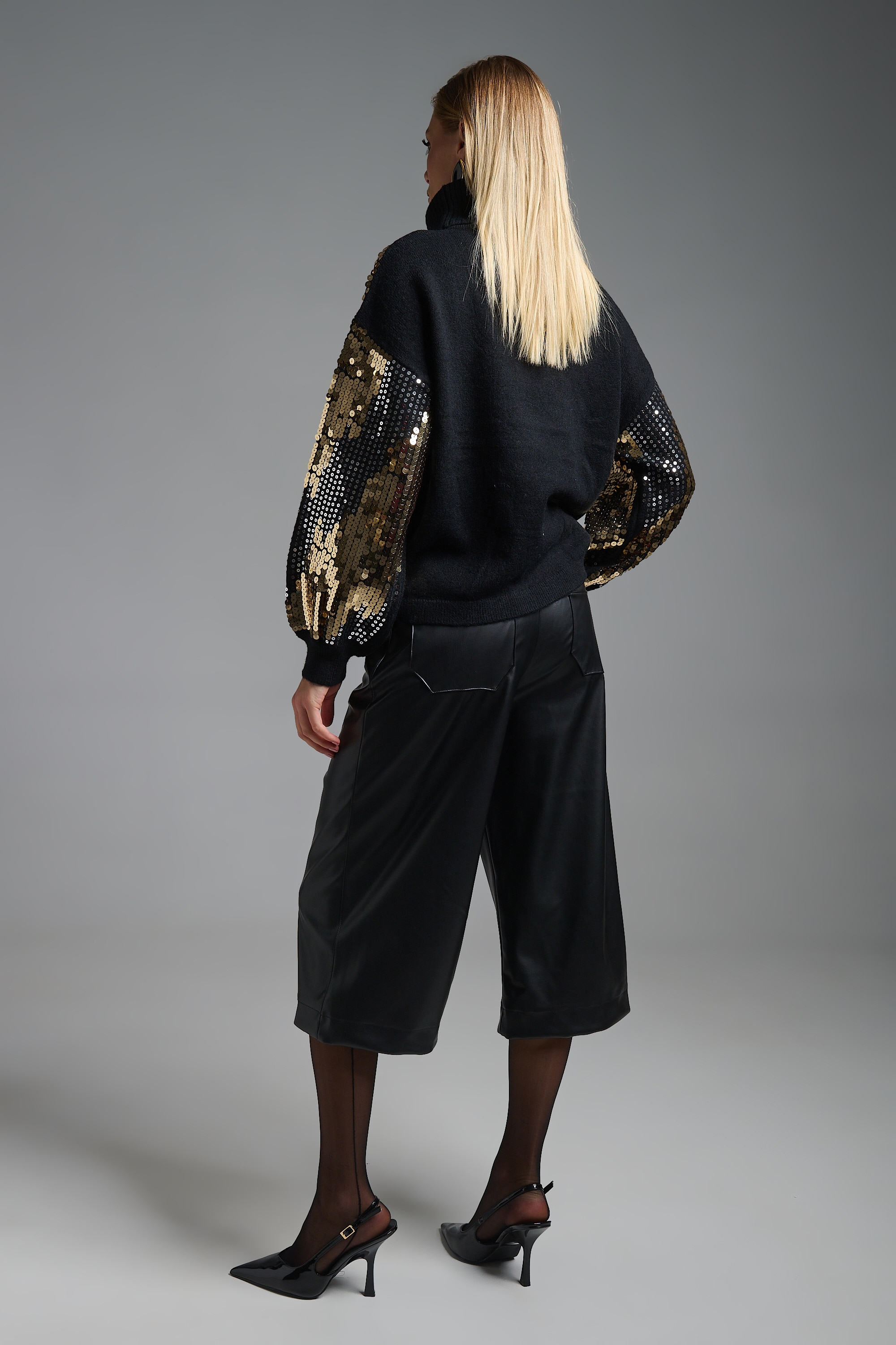 Ζιπ Κιλότ Δερματίνη