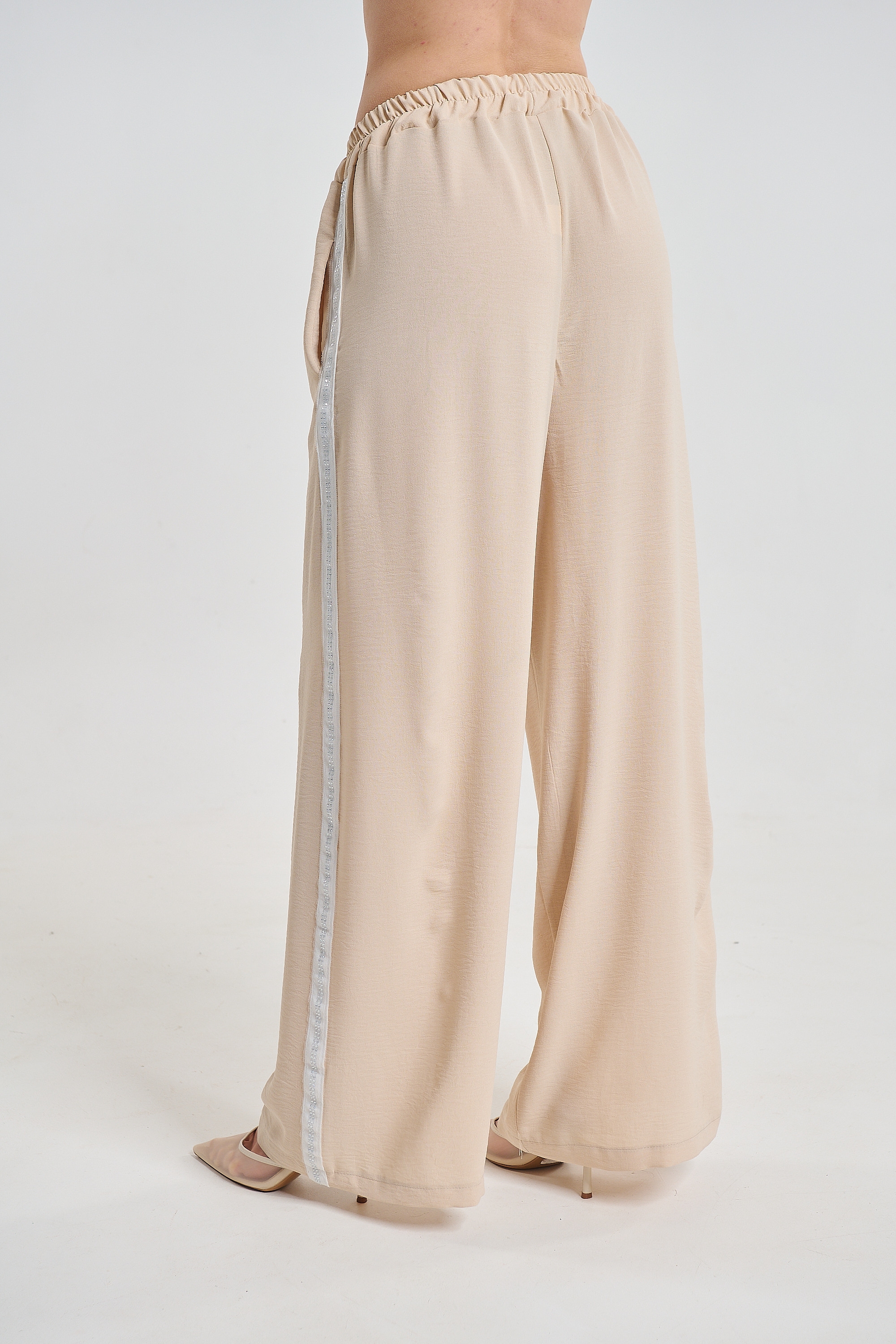Kelly's Wide Leg Pants with Strass