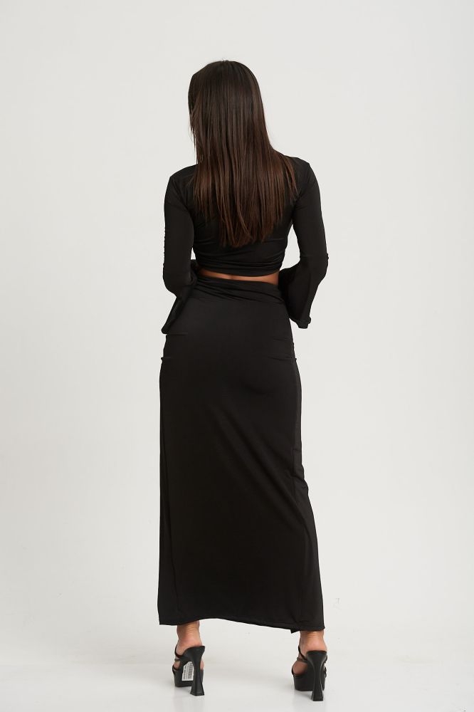 Φούστα Ζέρσει Με Σκίσιμο