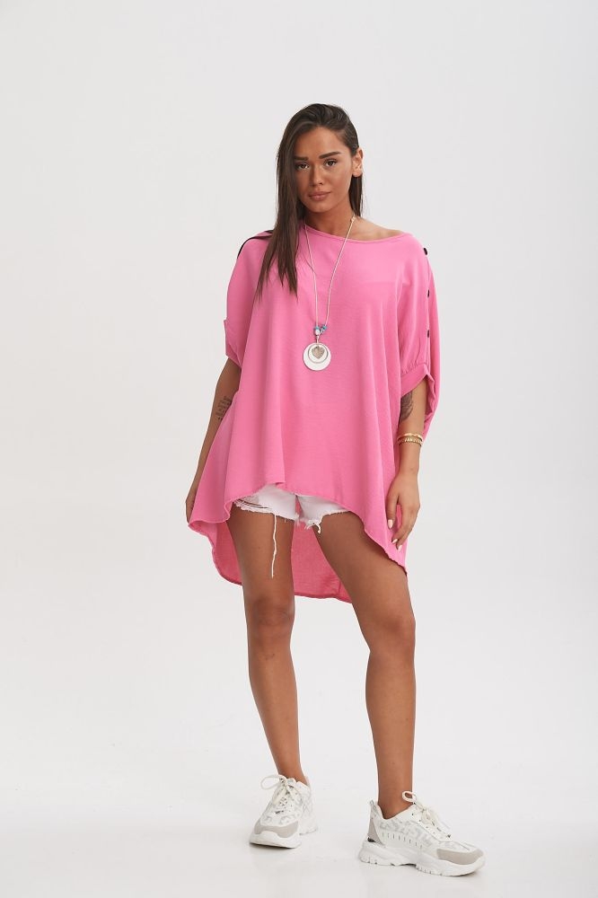 Μπλούζα με Κουμπιά & Κολιέ