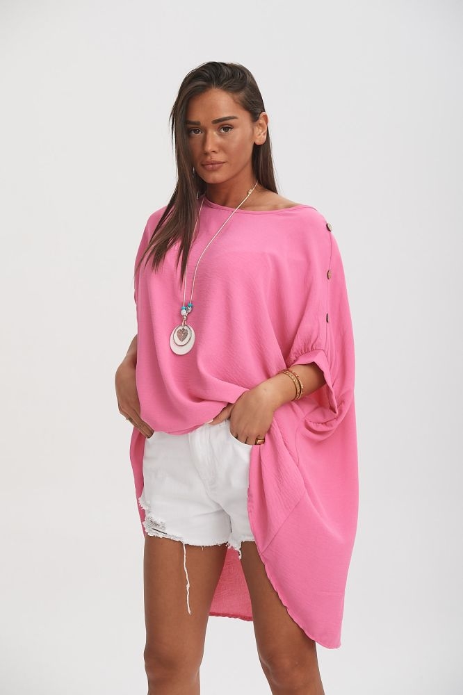 Μπλούζα με Κουμπιά & Κολιέ