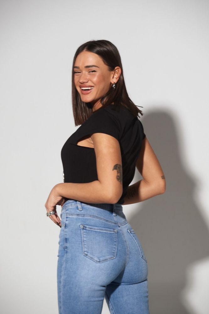 T-Shirt C Με Πετράδια