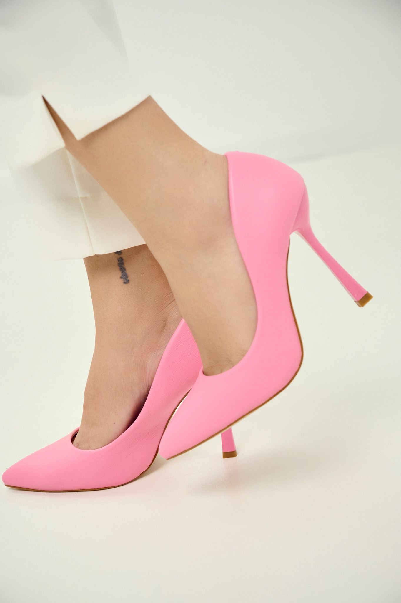 High Heel Faux Leather Pumps for Women