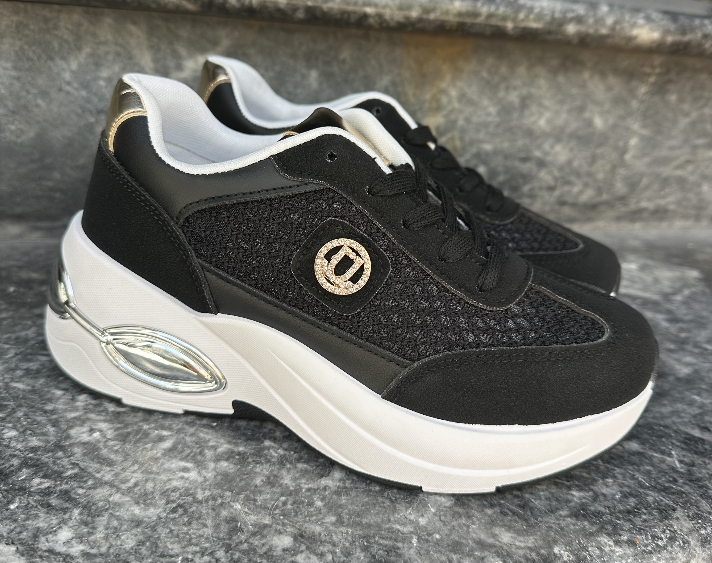 Platform Sneakers Featuring Decorative Details