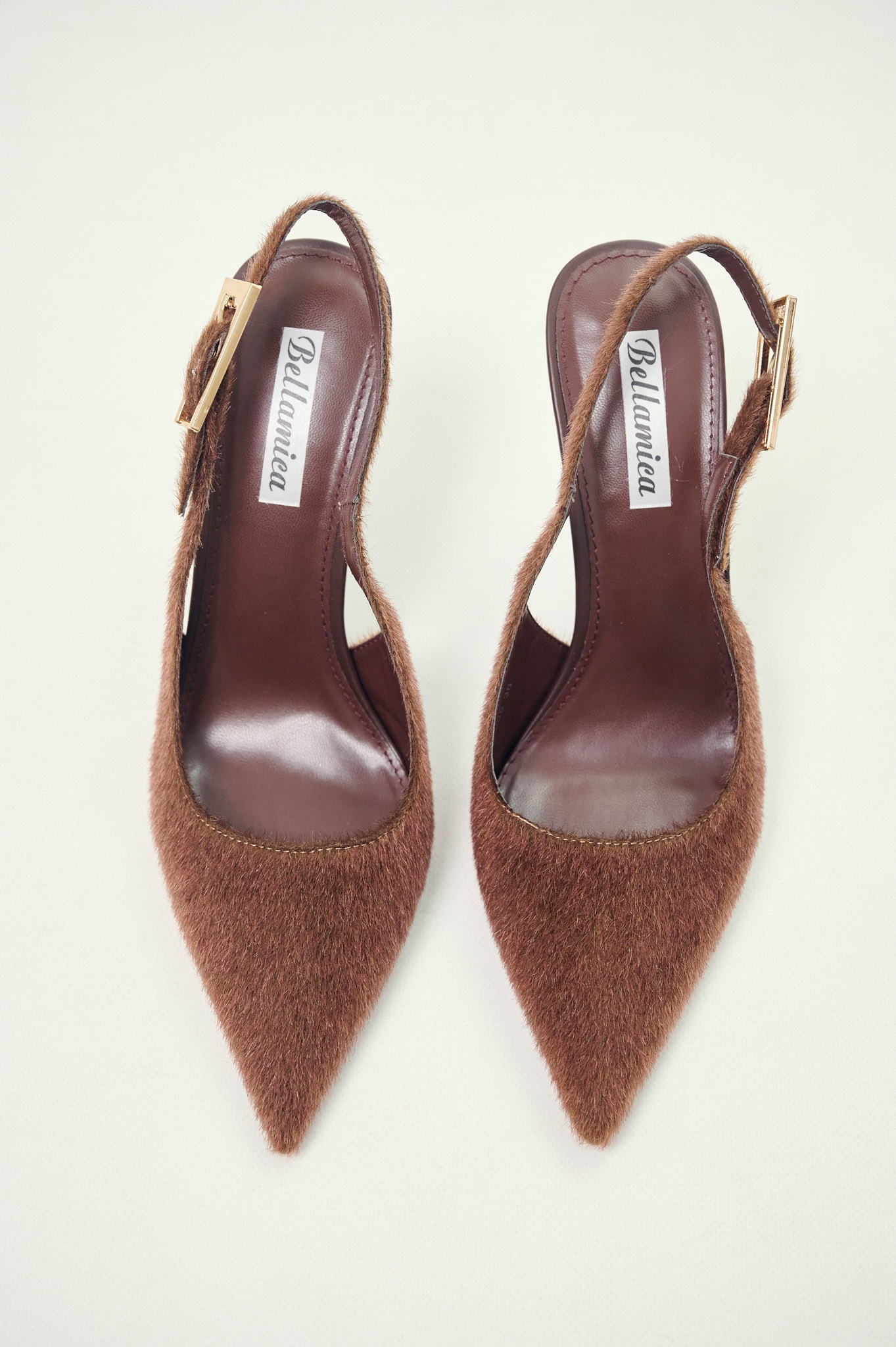 Γόβα Ξώφτερνη Τριχωτή