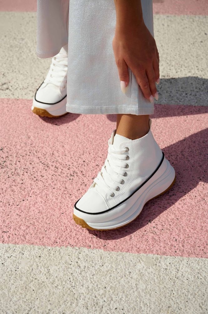 Μονόχρωμο Hide Παπούτσι