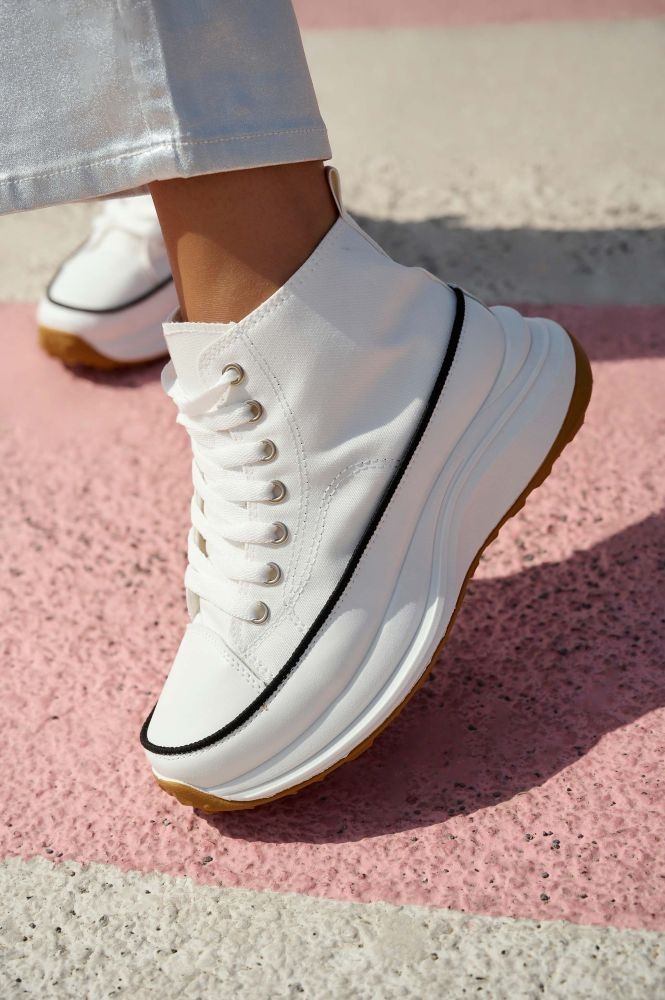 Μονόχρωμο Hide Παπούτσι