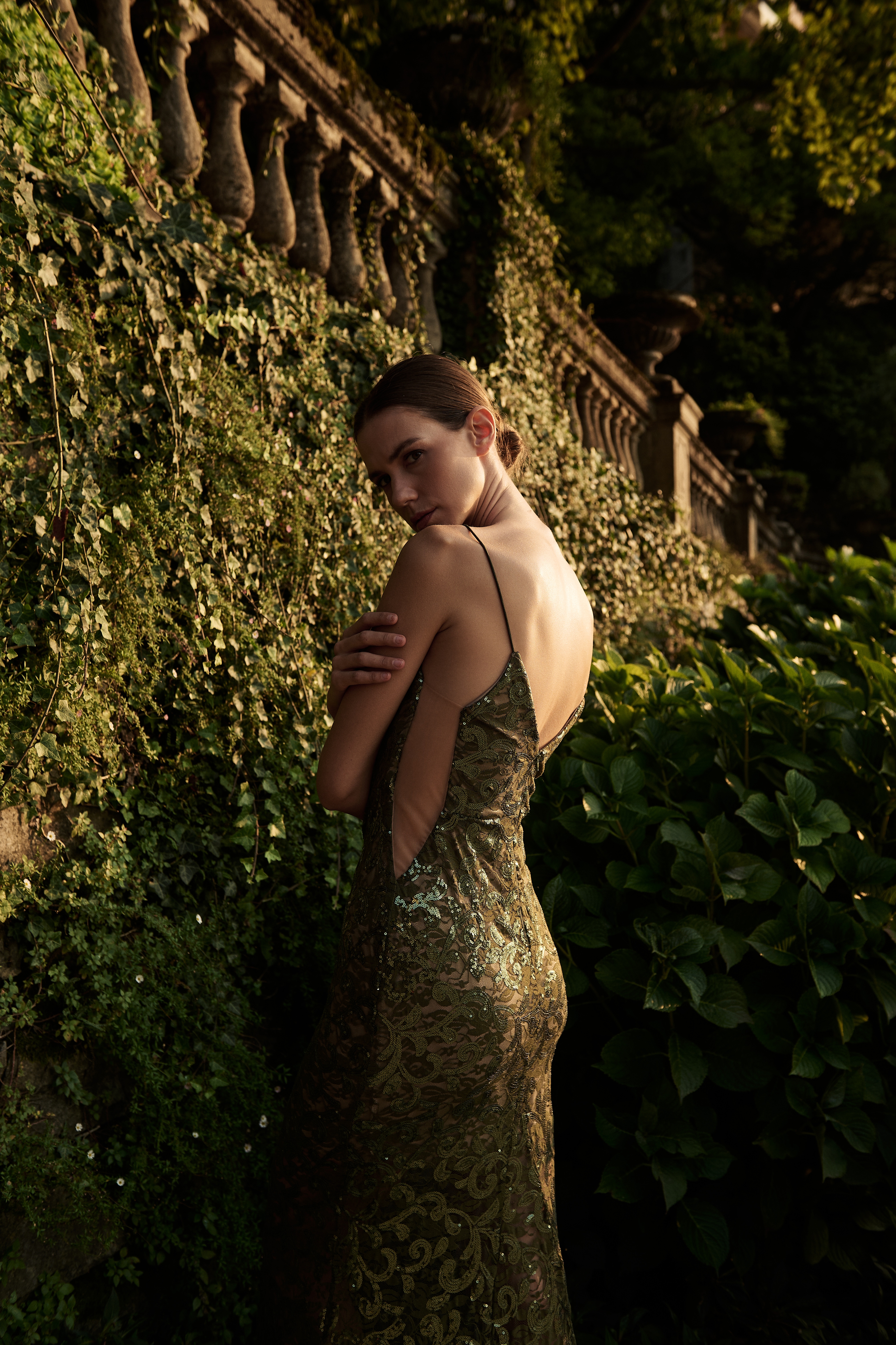 Sequin Strapped Maxi Dress