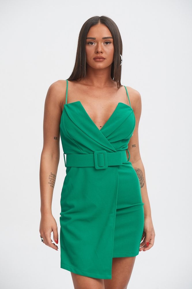 Φόρεμα Κρουαζέ Με Ζωνάκι