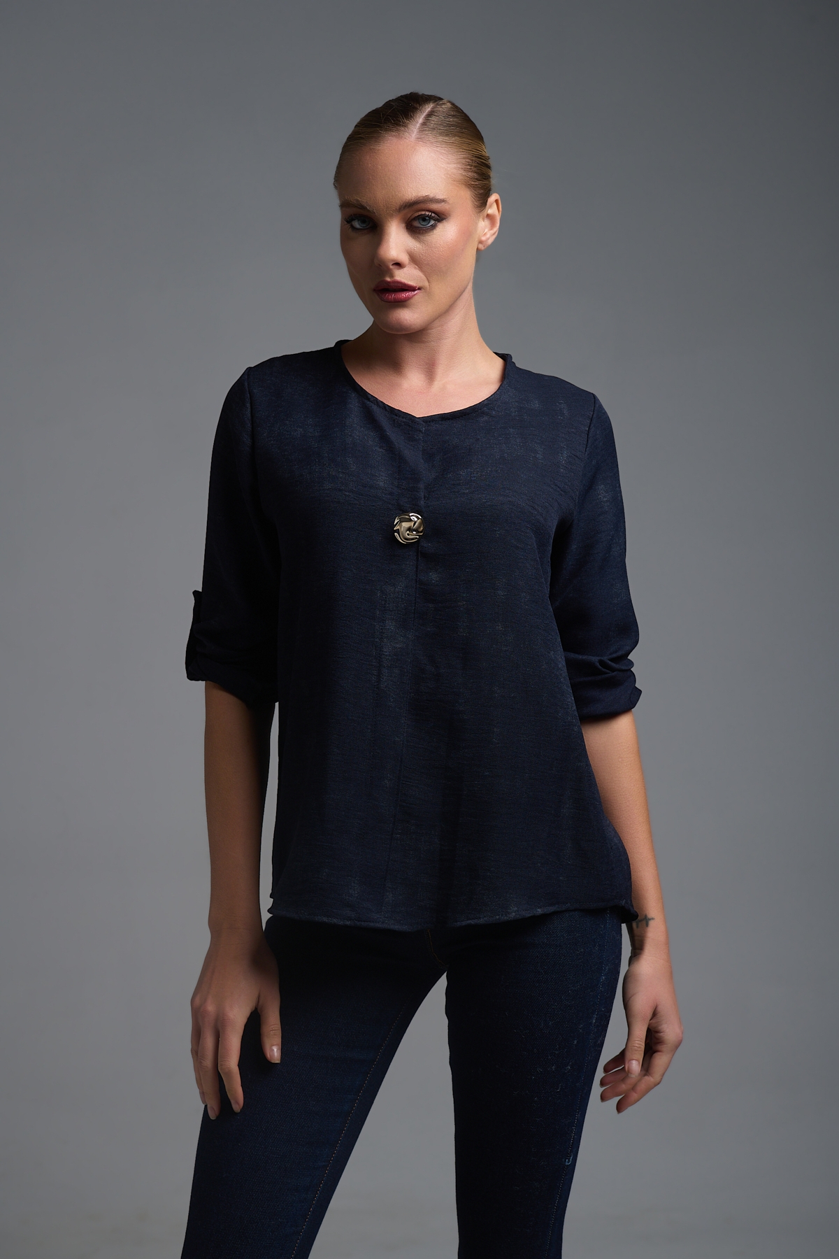 Buttons Decorated Shirt