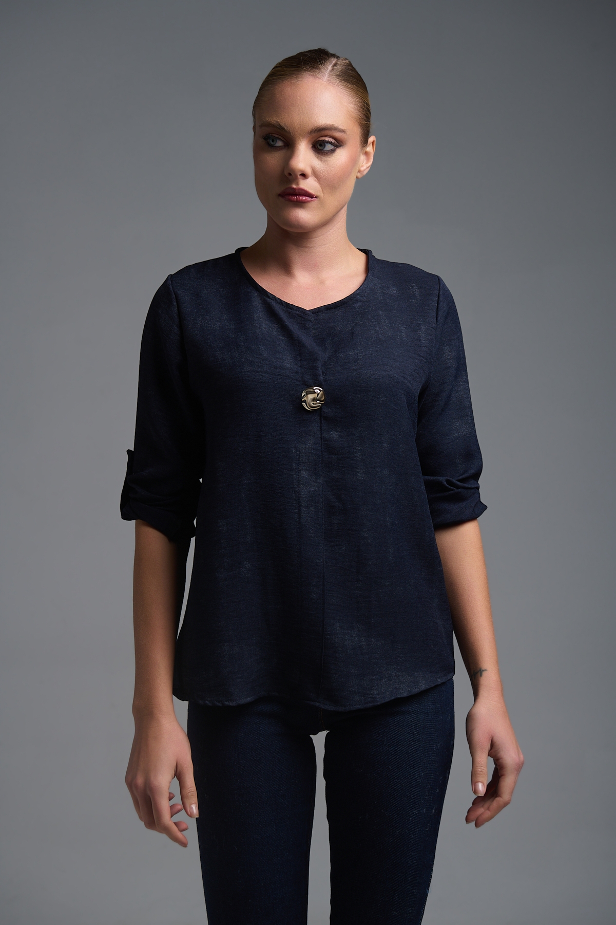 Buttons Decorated Shirt