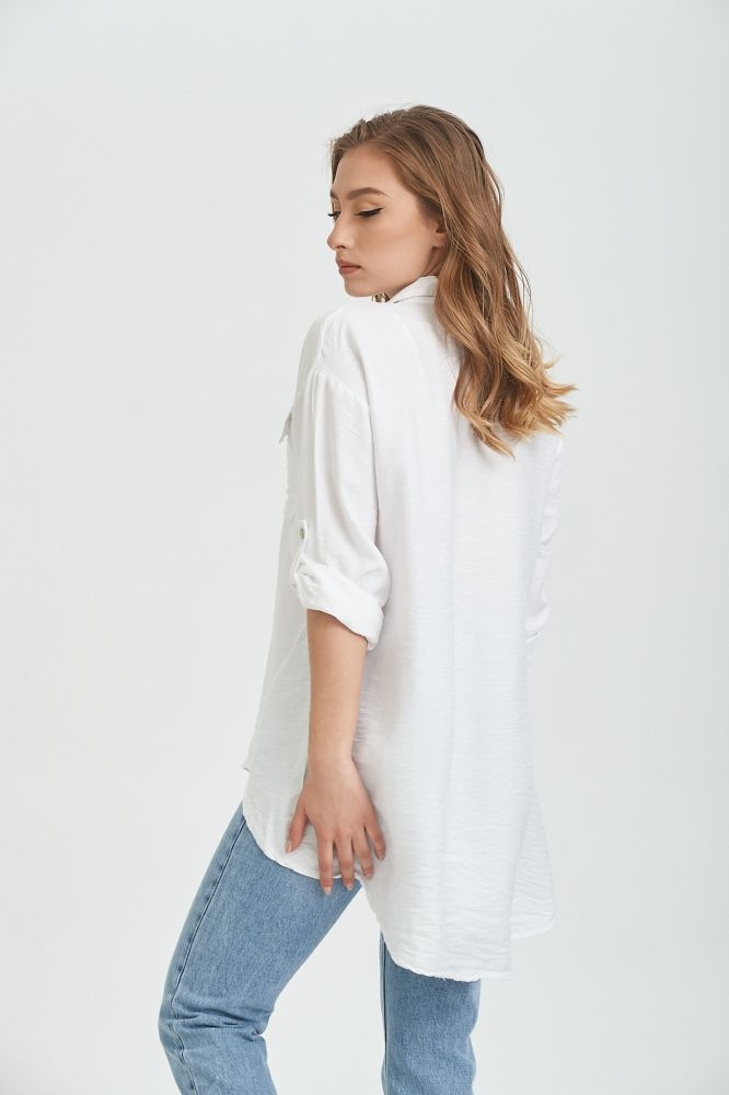 Πουκαμίσα Ανάγλυφη με Fake Τσέπη