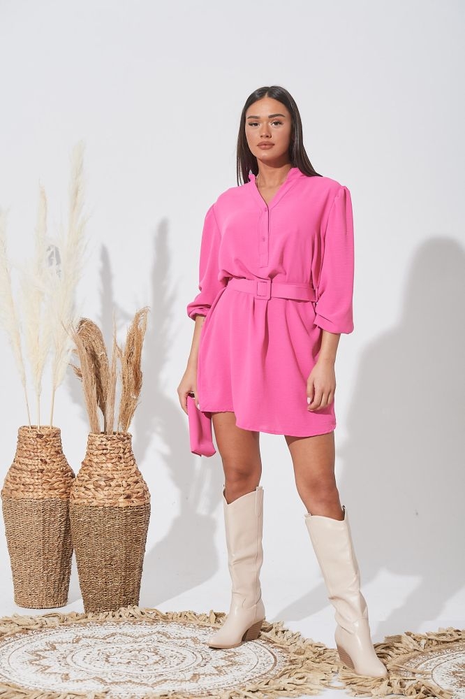 Φόρεμα Με Ζωνάκι Κρέπ