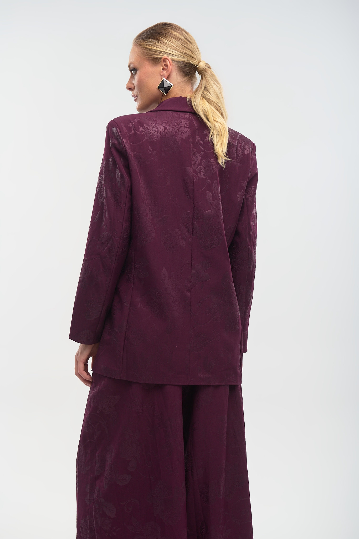 Σακάκι με Υφή Μπροκάρ