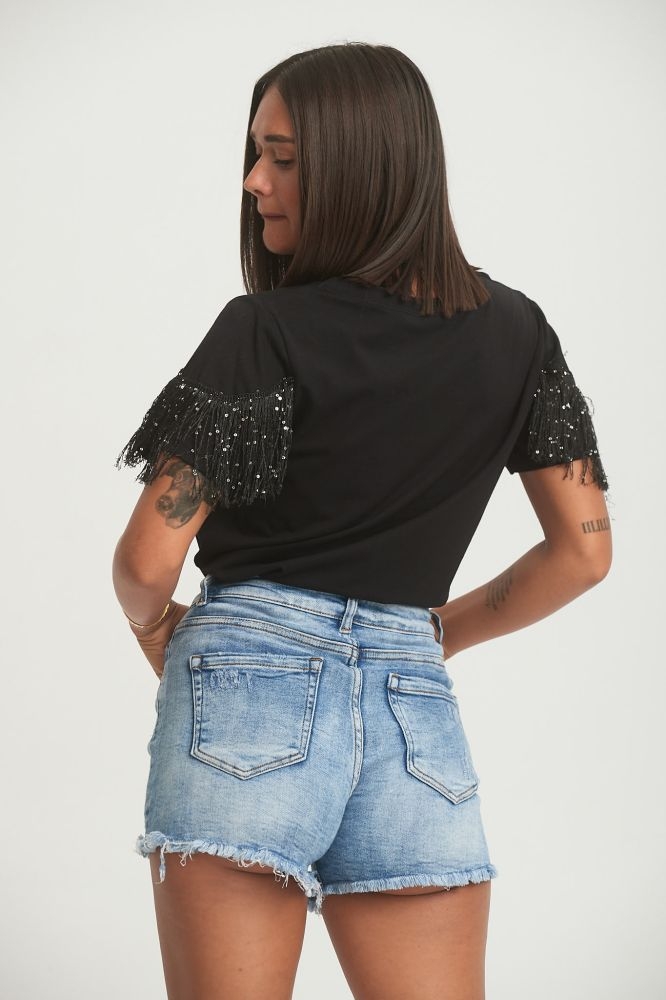 T-shirt Με Φάσα Κρόσια