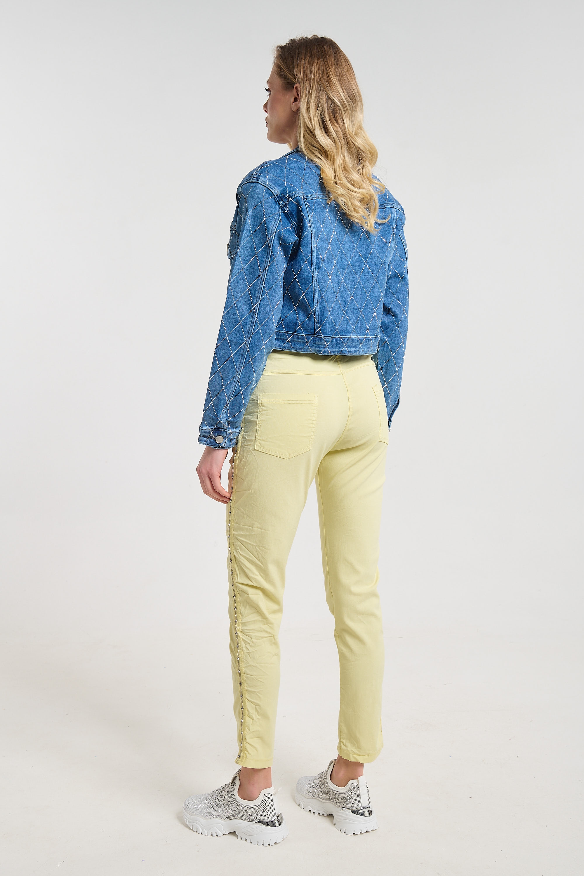 Straight-Leg Pants with Side Stripe for Women