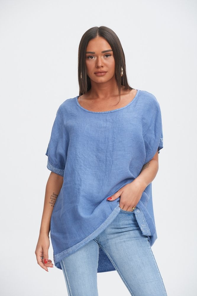 Μπλούζα με Παγιετένια Φάσα