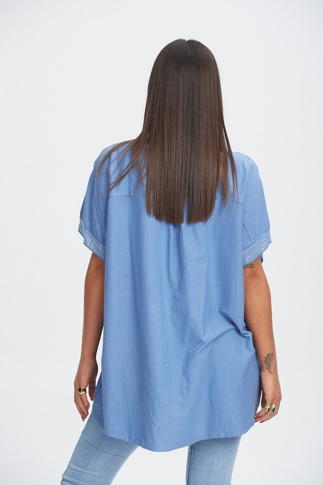 Μπλούζα με Παγιετένια Φάσα