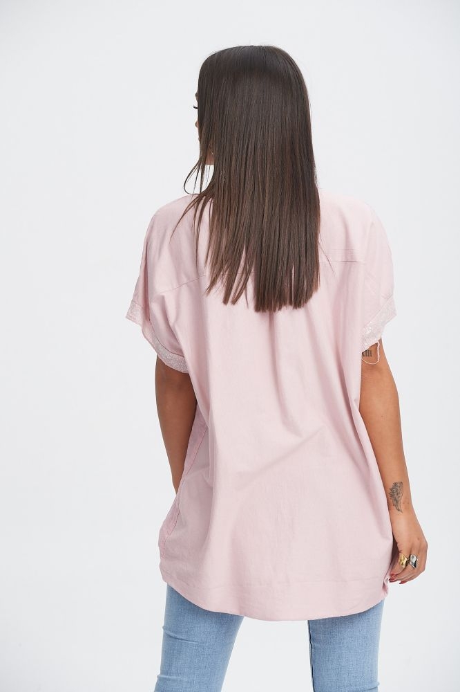 Μπλούζα με Παγιετένια Φάσα